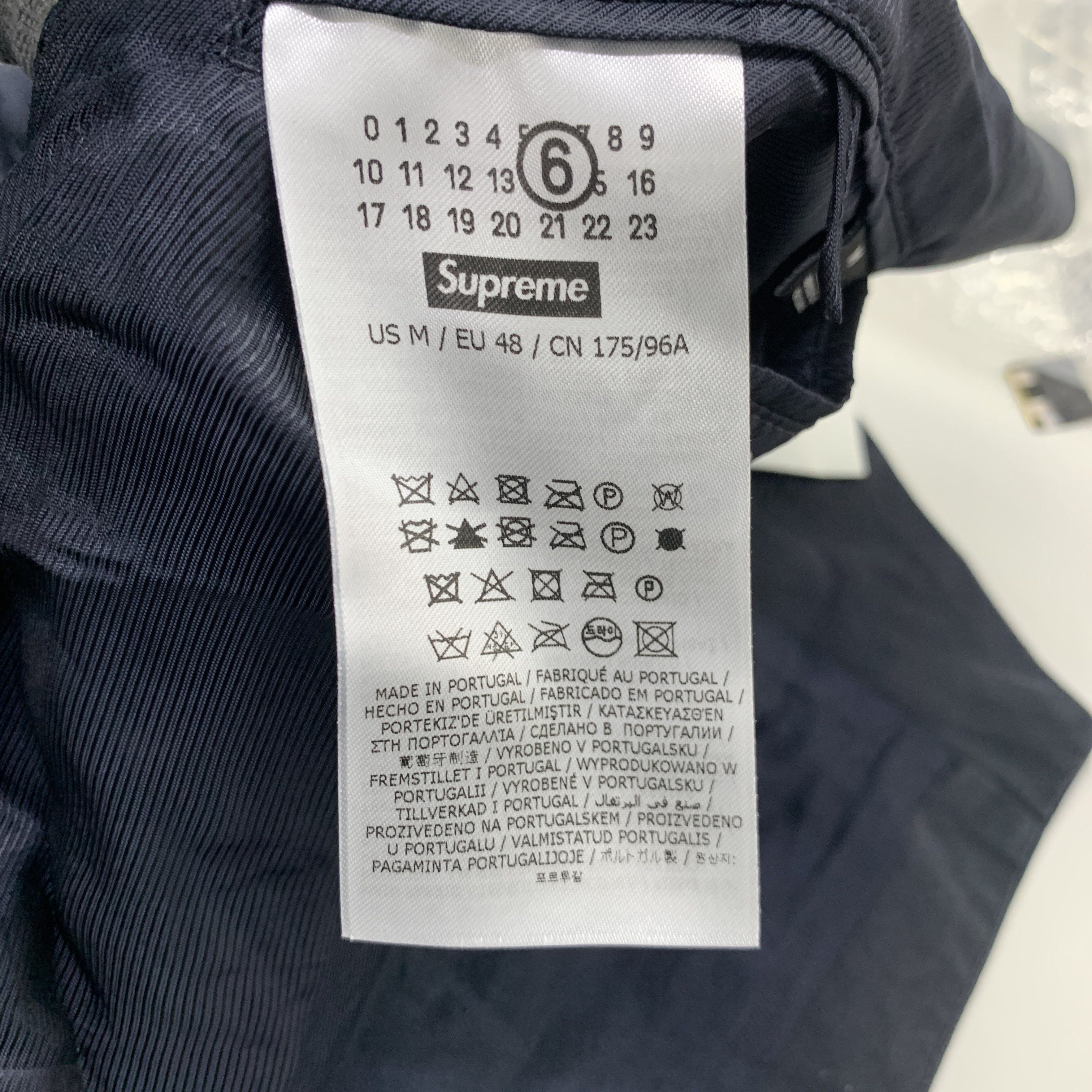 Supreme Supreme x MM6 Maison Margiela Washed Cotton Vest Navy M Size 38R - 3 Thumbnail