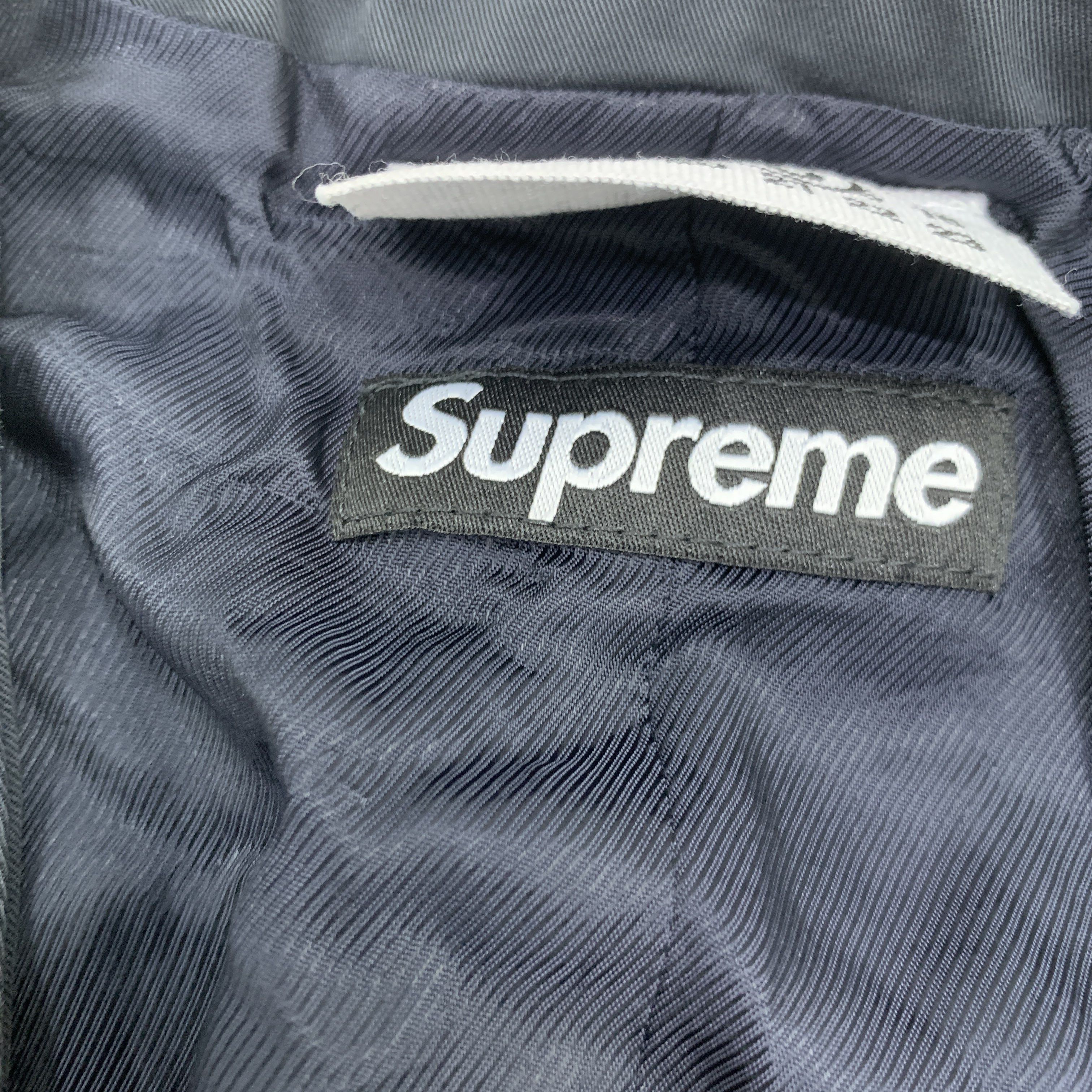 Supreme Supreme x MM6 Maison Margiela Washed Cotton Vest Navy M Size 38R - 2 Thumbnail