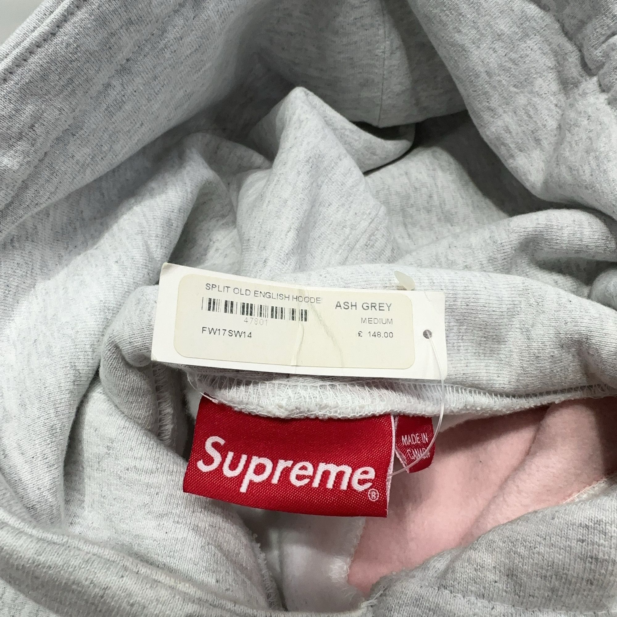 Supreme Supreme Split Old English Hooded Sweatshirt Size M Size US M / EU 48-50 / 2 - 4 Thumbnail