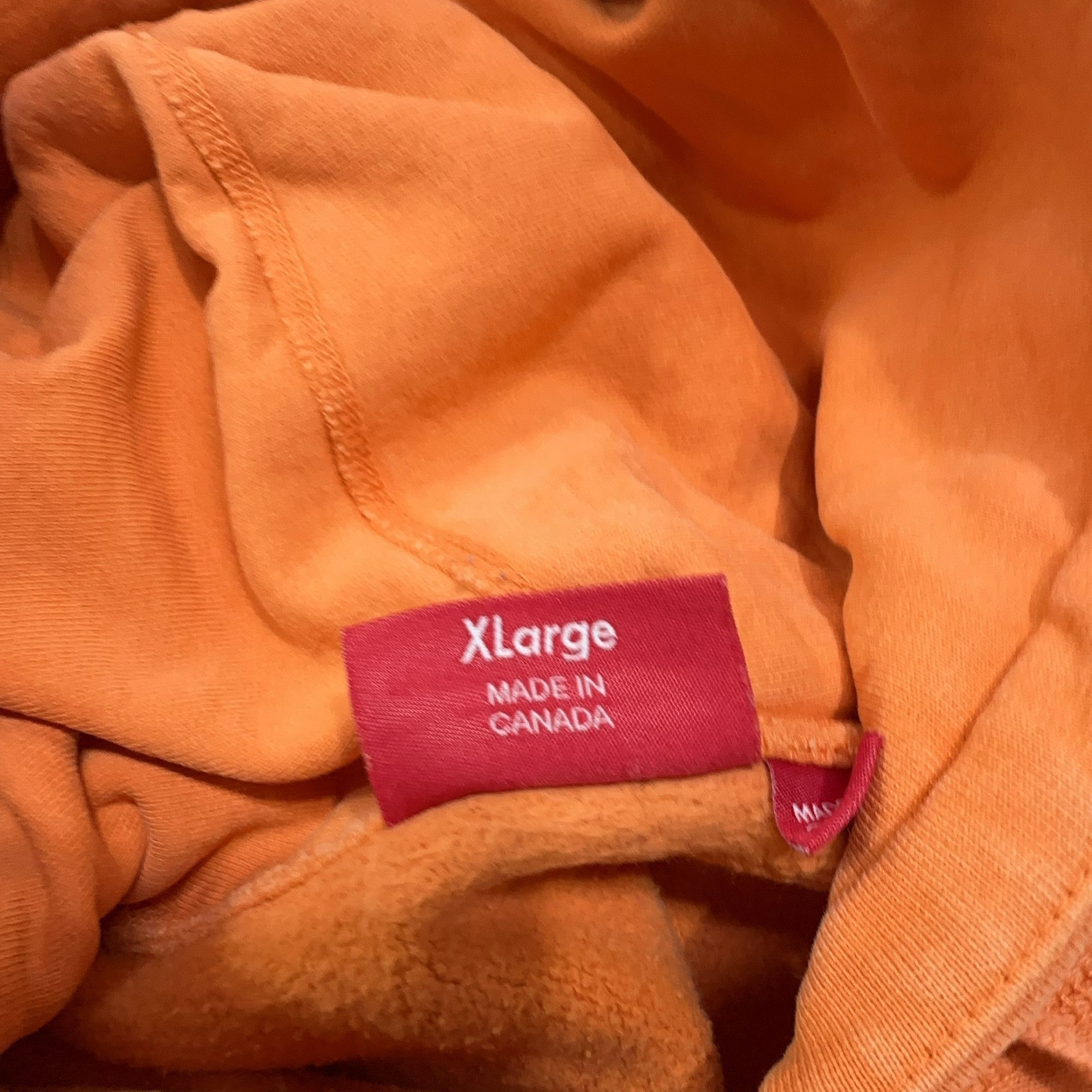 Supreme Supreme Orange Embroidered Logo Hoodie Size XL Size US XL / EU 56 / 4 - 4 Thumbnail