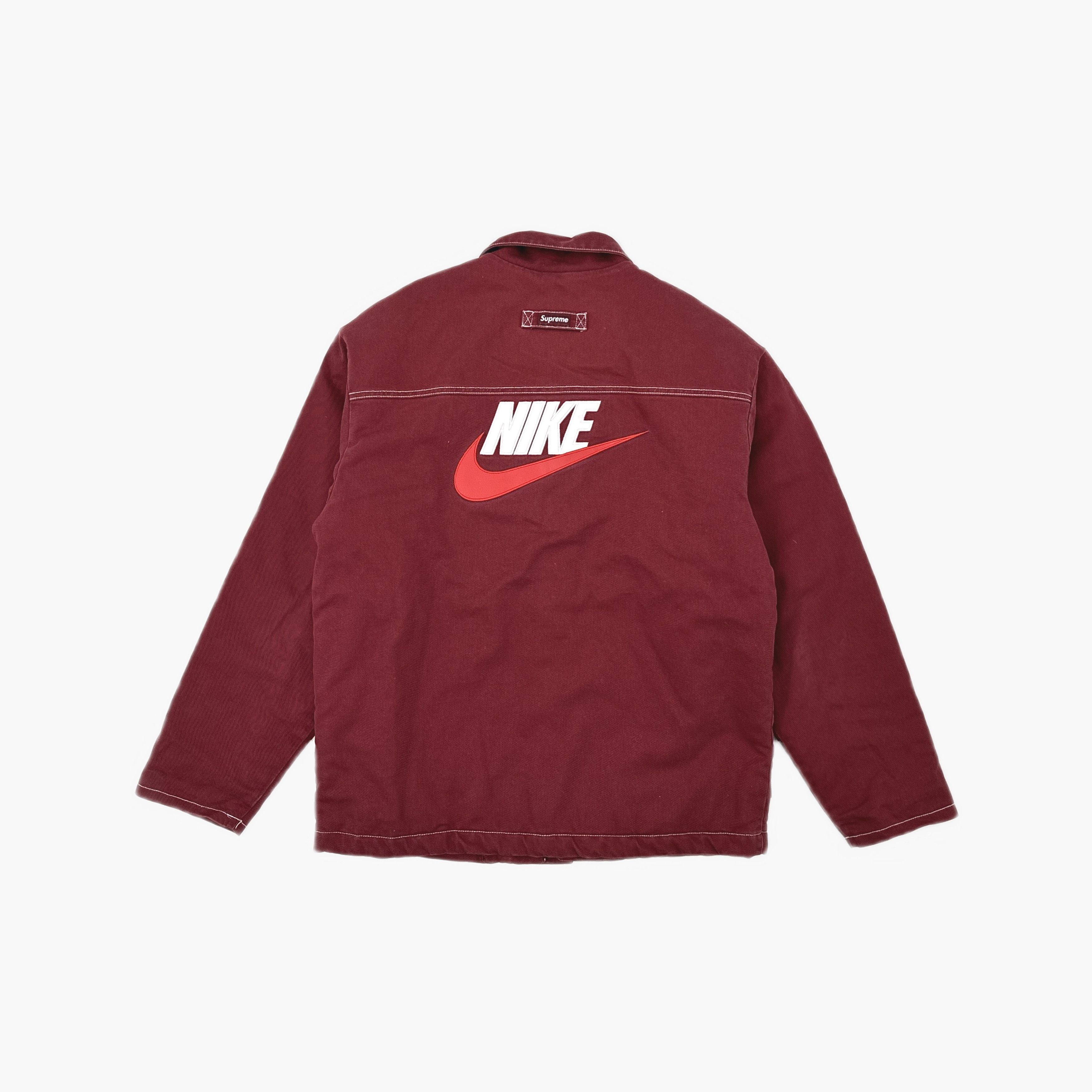 Supreme Supreme x Nike Quilted Work Jacket Burgundy Size M Size US M / EU 48-50 / 2 - 2 Thumbnail