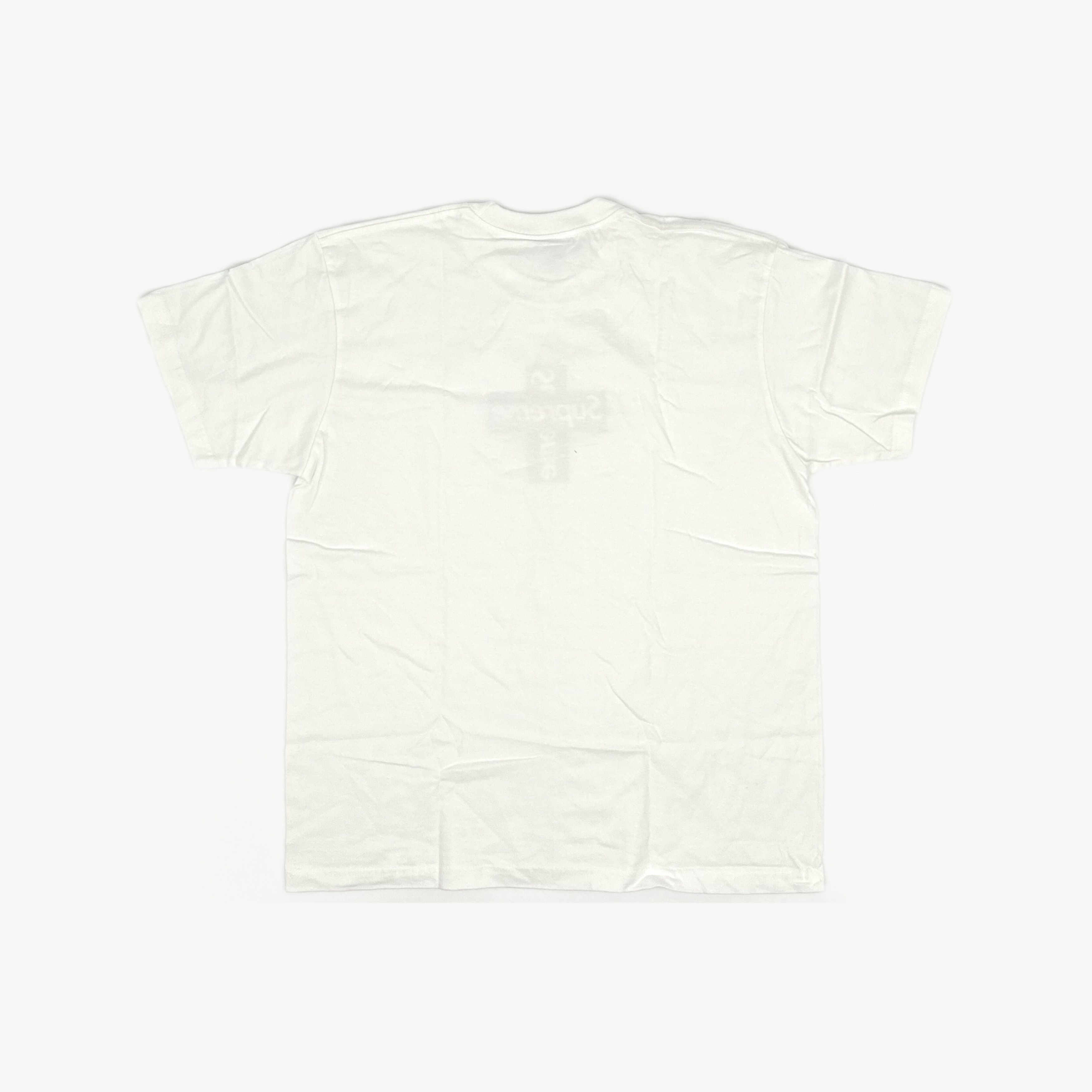 Supreme Supreme Cross Box Logo Tee White Size M Size US M / EU 48-50 / 2 - 2 Thumbnail