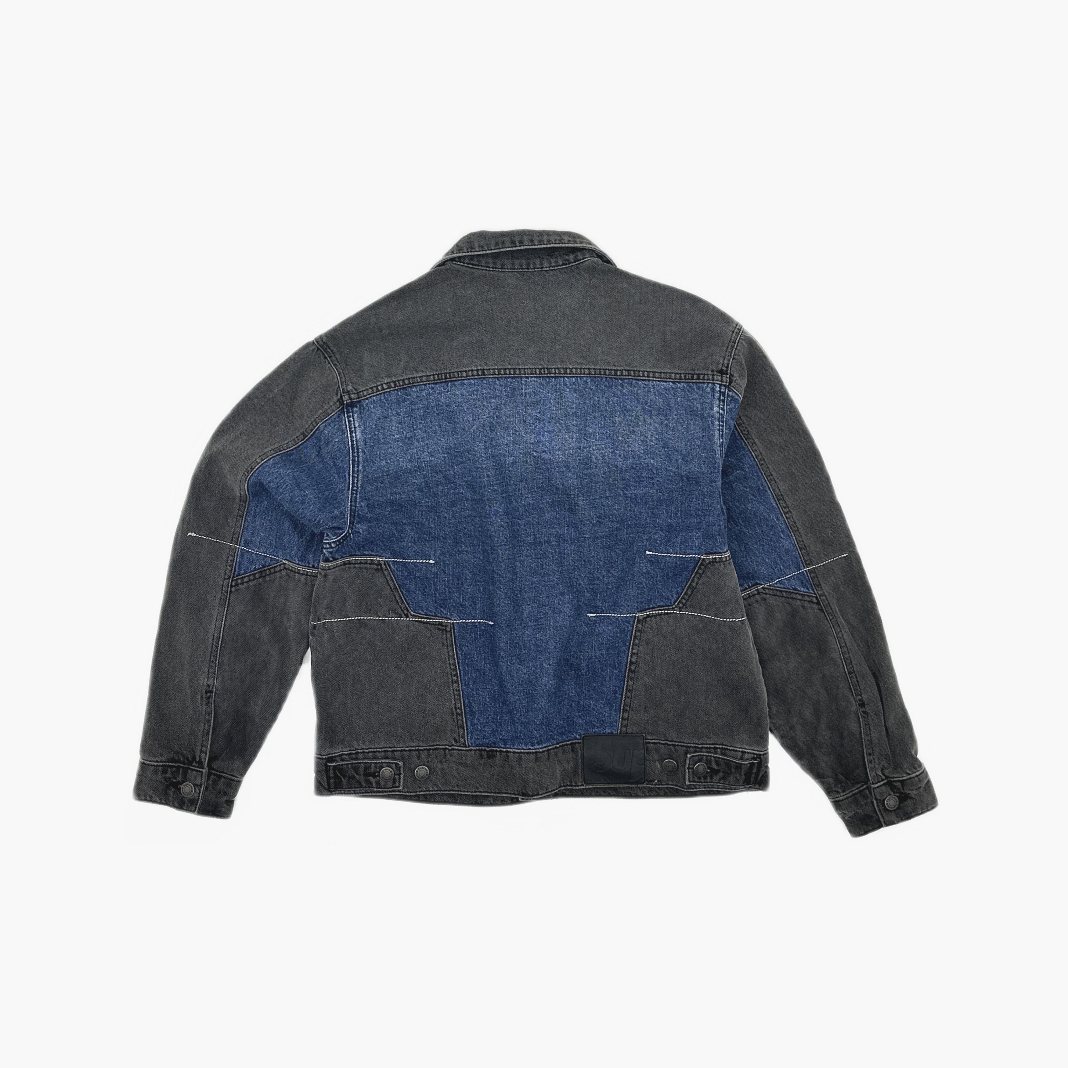 Supreme Supreme Contrast Panel Denim Jacket Size M Size US M / EU 48-50 / 2 - 2 Thumbnail