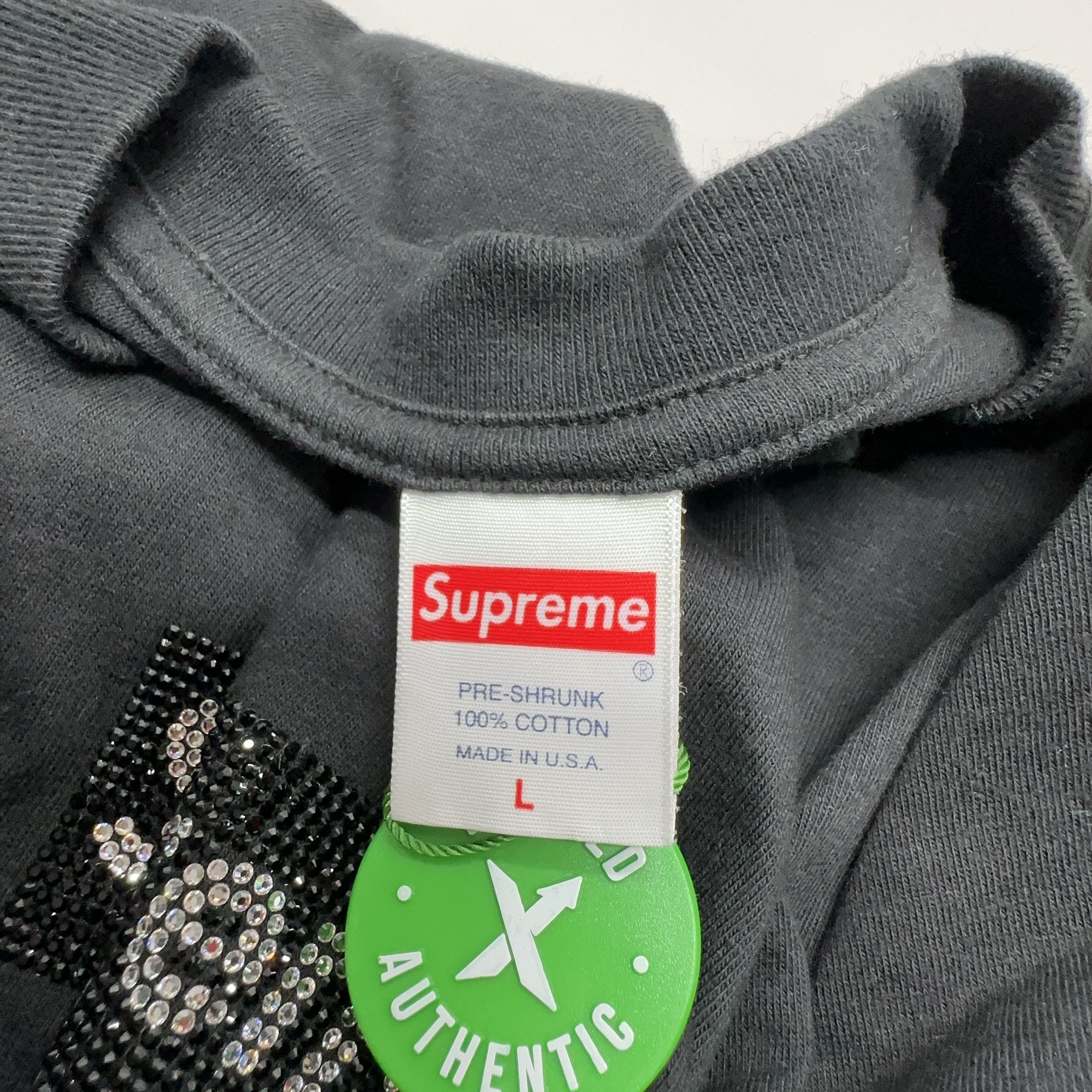 Supreme Supreme x Swarovski Box Logo T-Shirt Size L Size US L / EU 52-54 / 3 - 3 Thumbnail