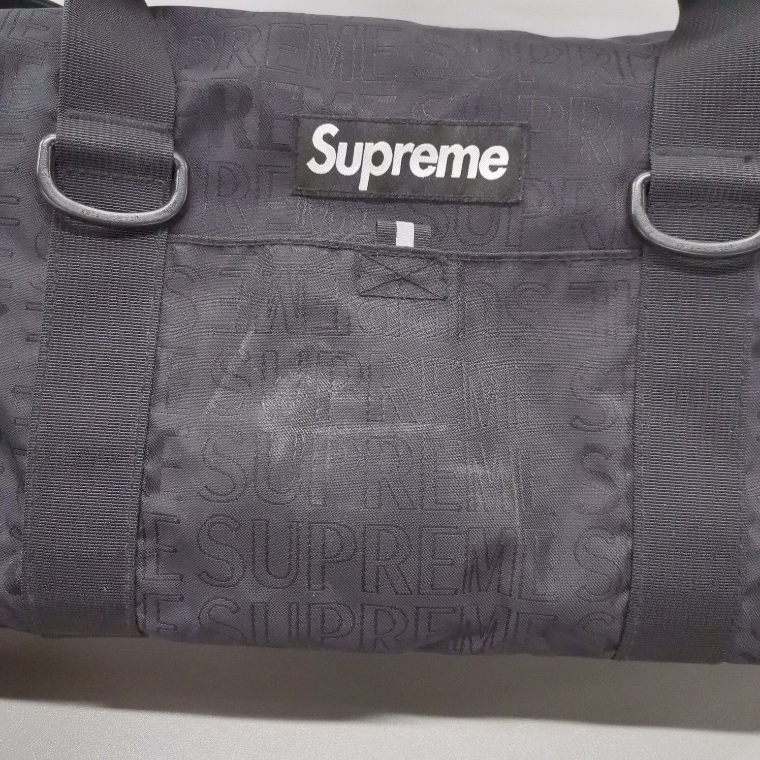 Supreme Supreme SS19 Logo Duffle Bag Black Size ONE SIZE - 5 Thumbnail