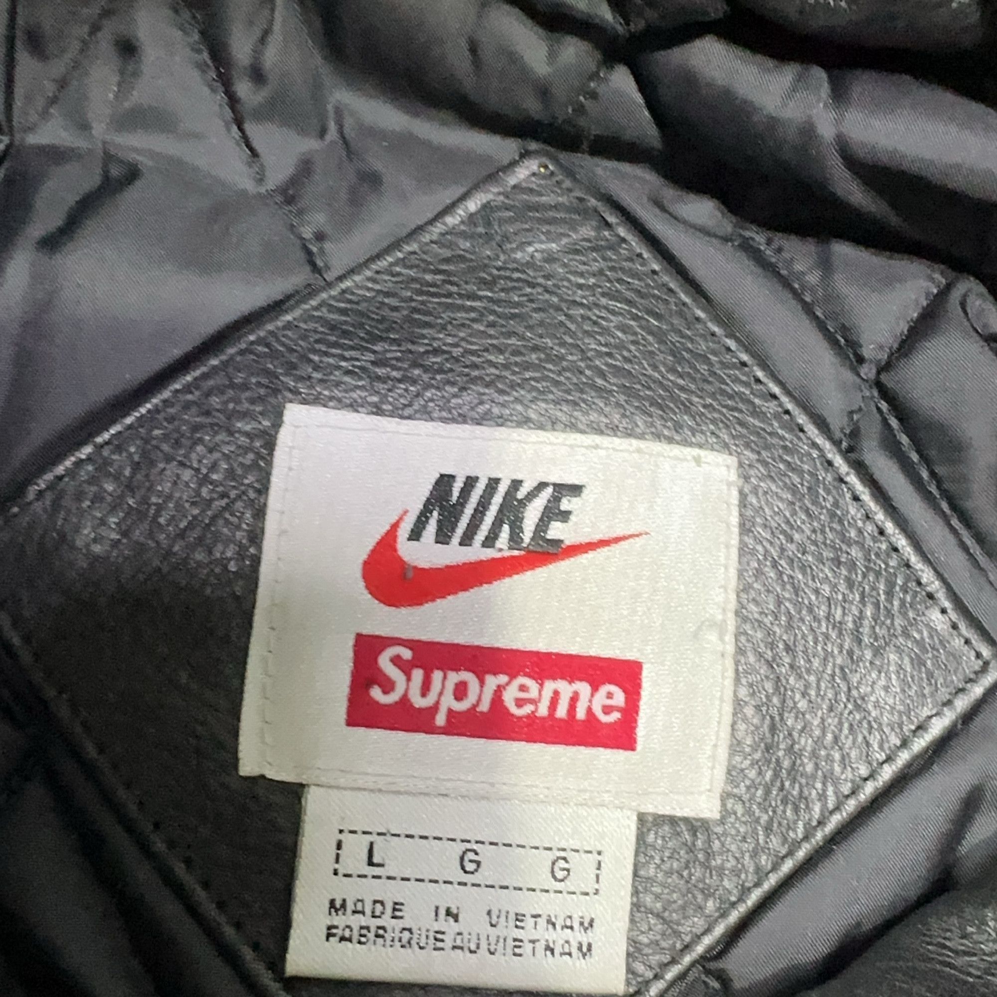 Supreme Supreme x Nike Leather Anorak Size L Size US L / EU 52-54 / 3 - 3 Thumbnail