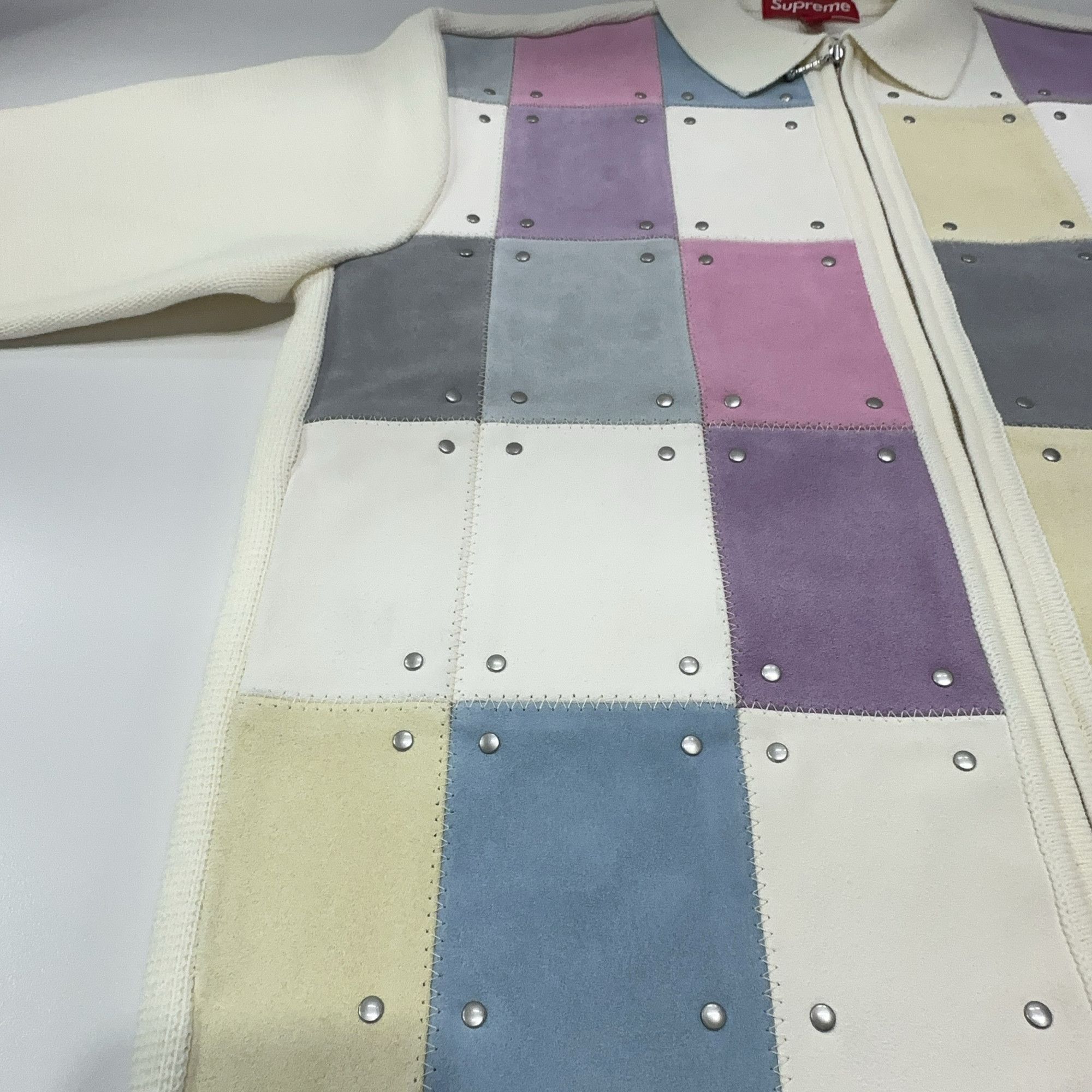 Supreme Supreme Studded Suede Patchwork Cardigan Size S Size US S / EU 44-46 / 1 - 7 Thumbnail