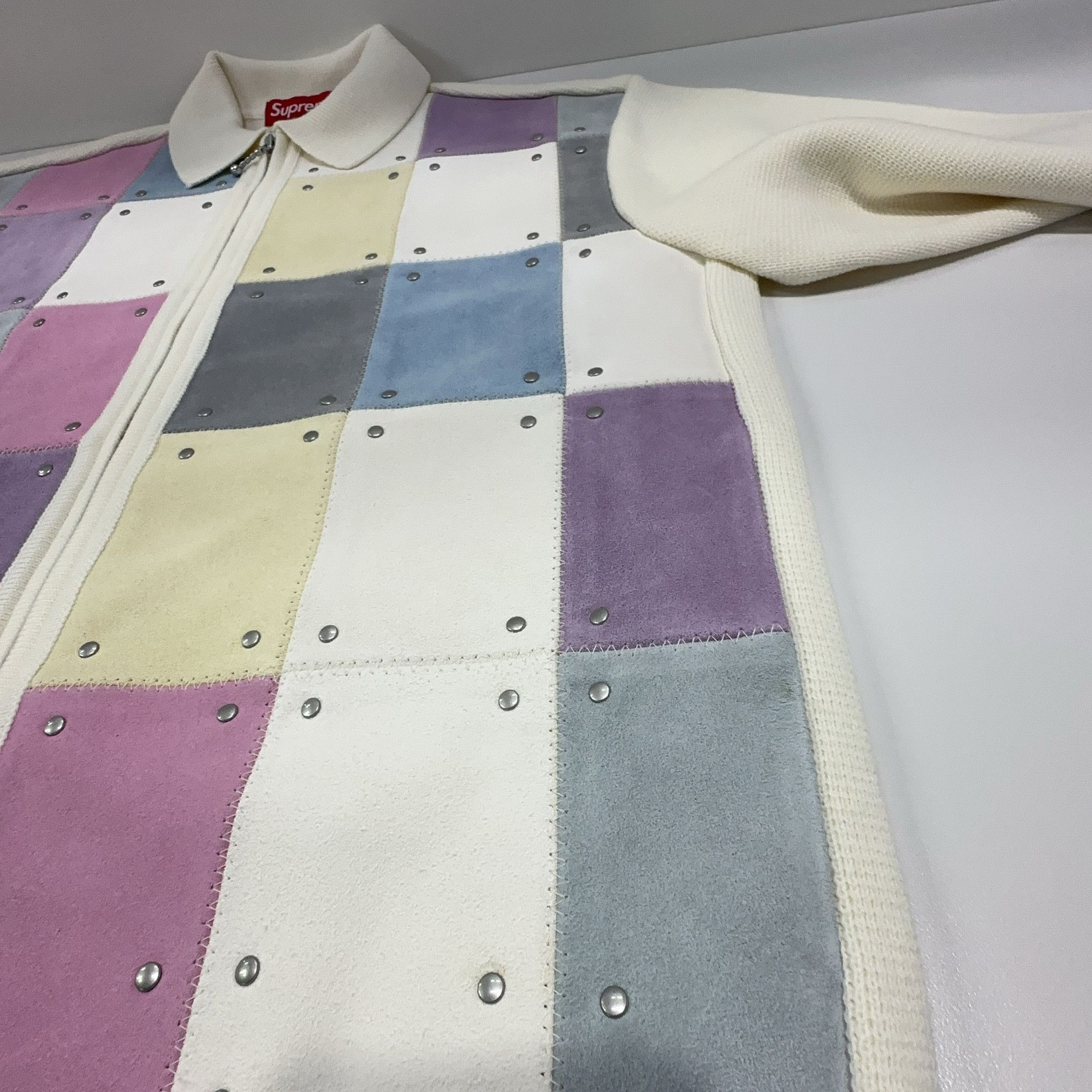 Supreme Supreme Studded Suede Patchwork Cardigan Size S Size US S / EU 44-46 / 1 - 6 Thumbnail