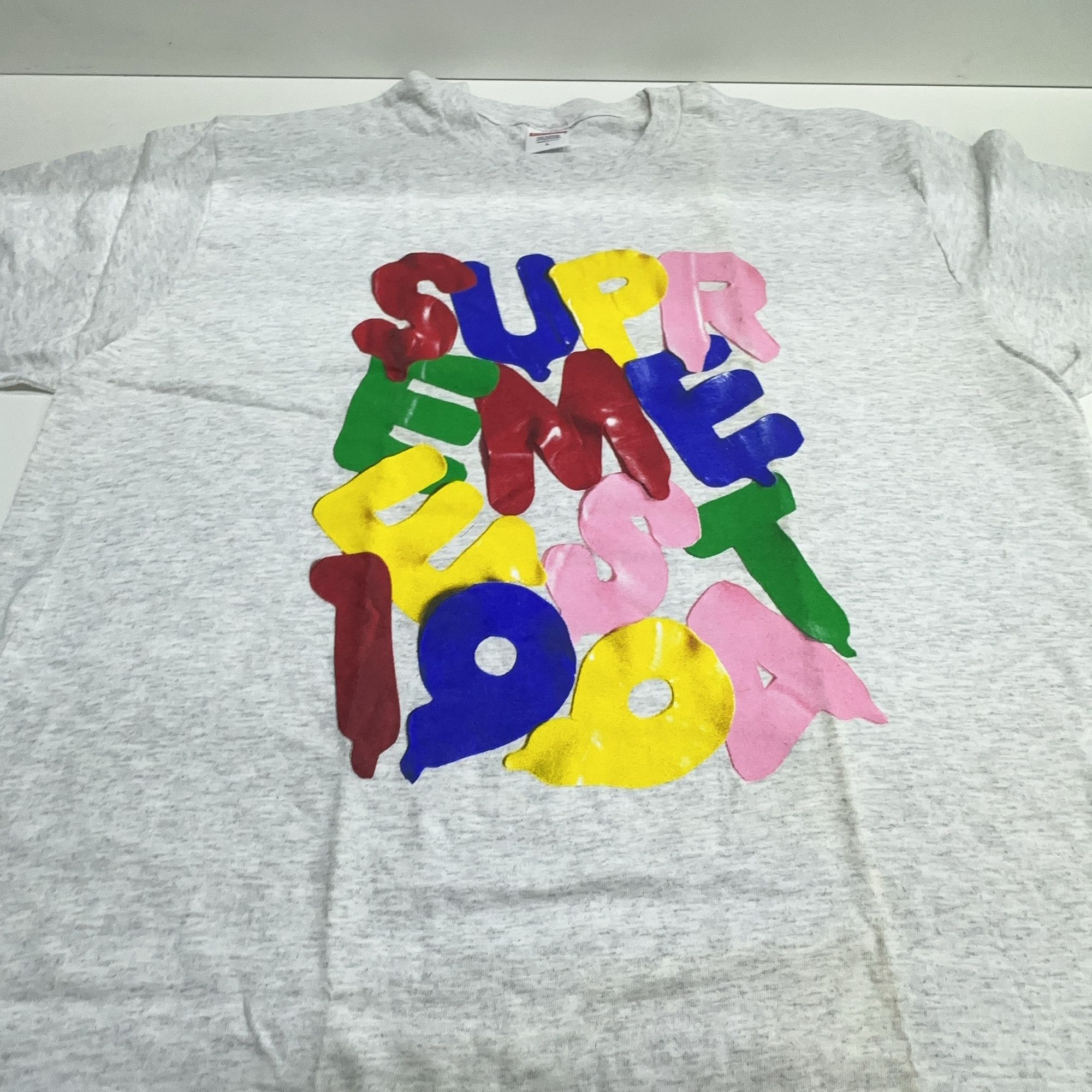 Supreme Supreme Balloons Logo T-Shirt Gray Size L Size US L / EU 52-54 / 3 - 7 Thumbnail