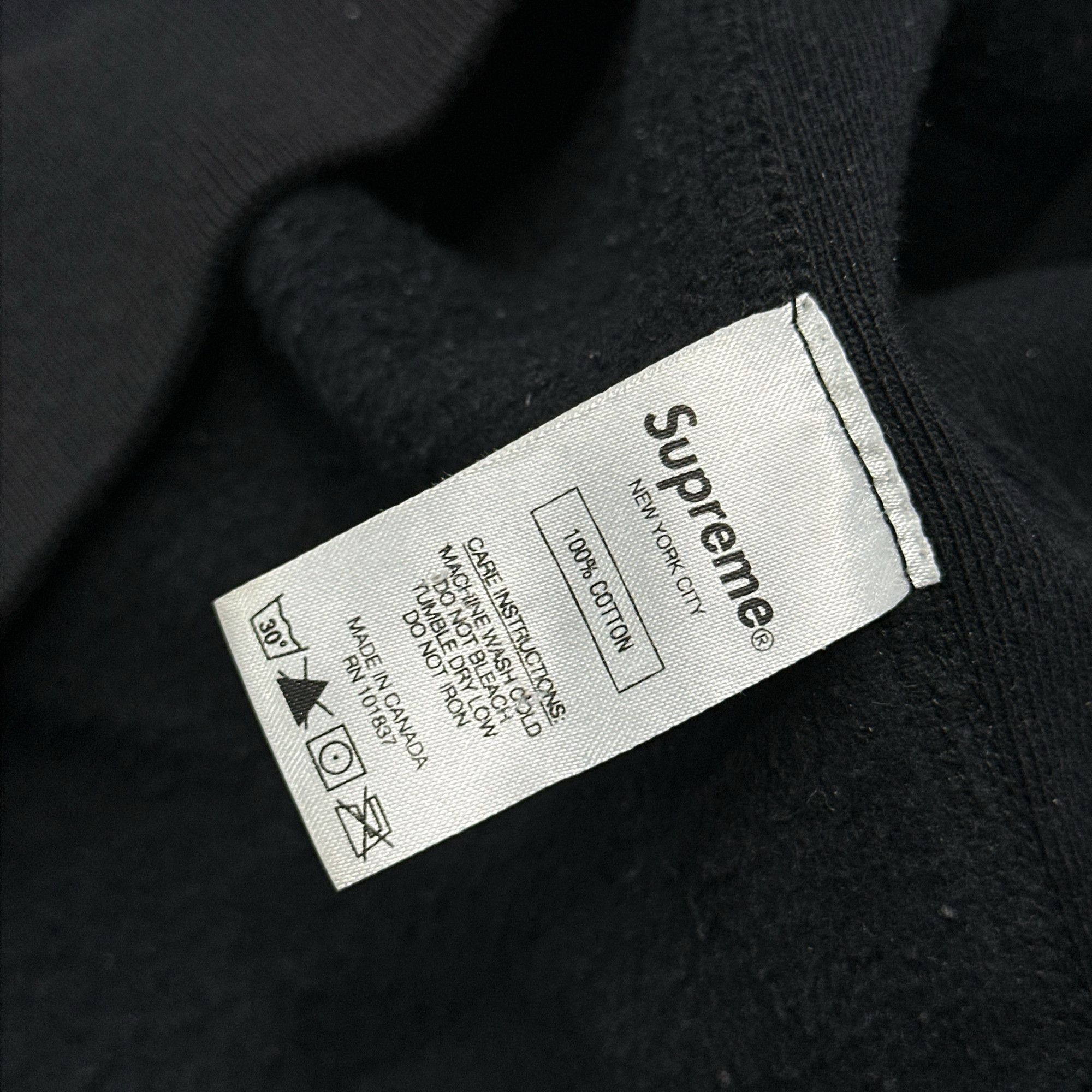Supreme Supreme S Logo Hooded Sweatshirt Black Size XL Size US XL / EU 56 / 4 - 4 Thumbnail