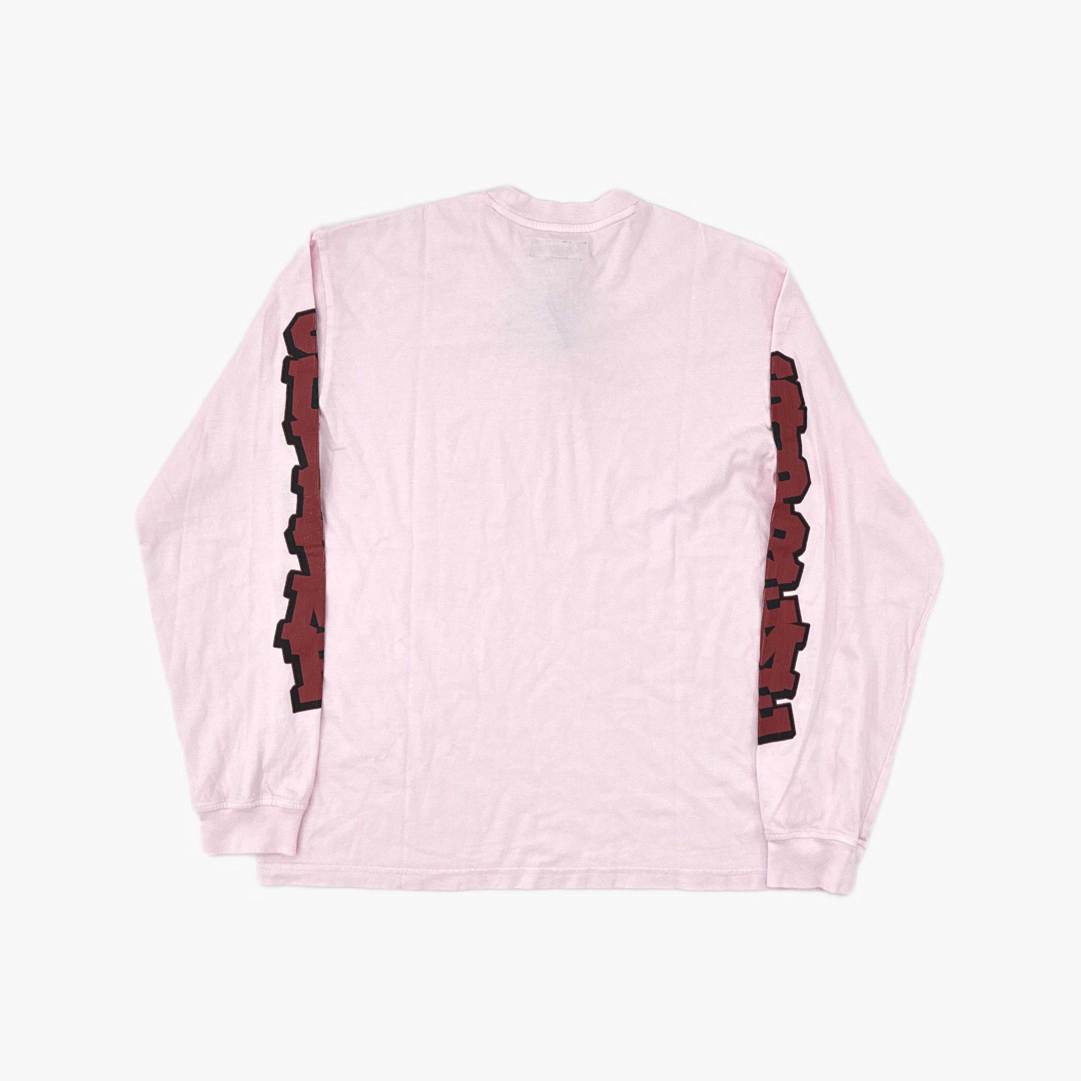 Supreme Supreme Stacked Logo Long Sleeve Top Pink Size S Size US S / EU 44-46 / 1 - 2 Thumbnail