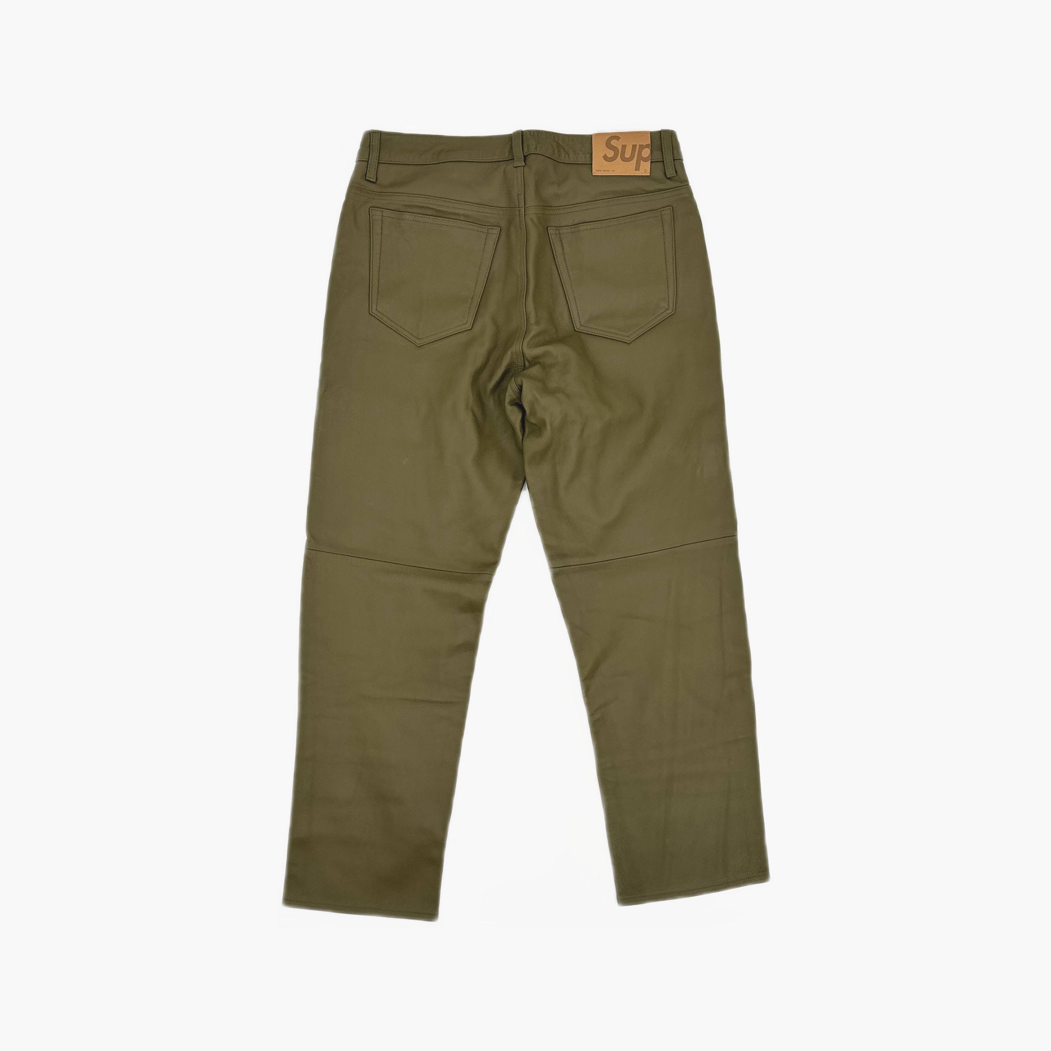 Supreme Supreme Leather 5-Pocket Jeans Size 32 Size US 32 / EU 48 - 2 Thumbnail