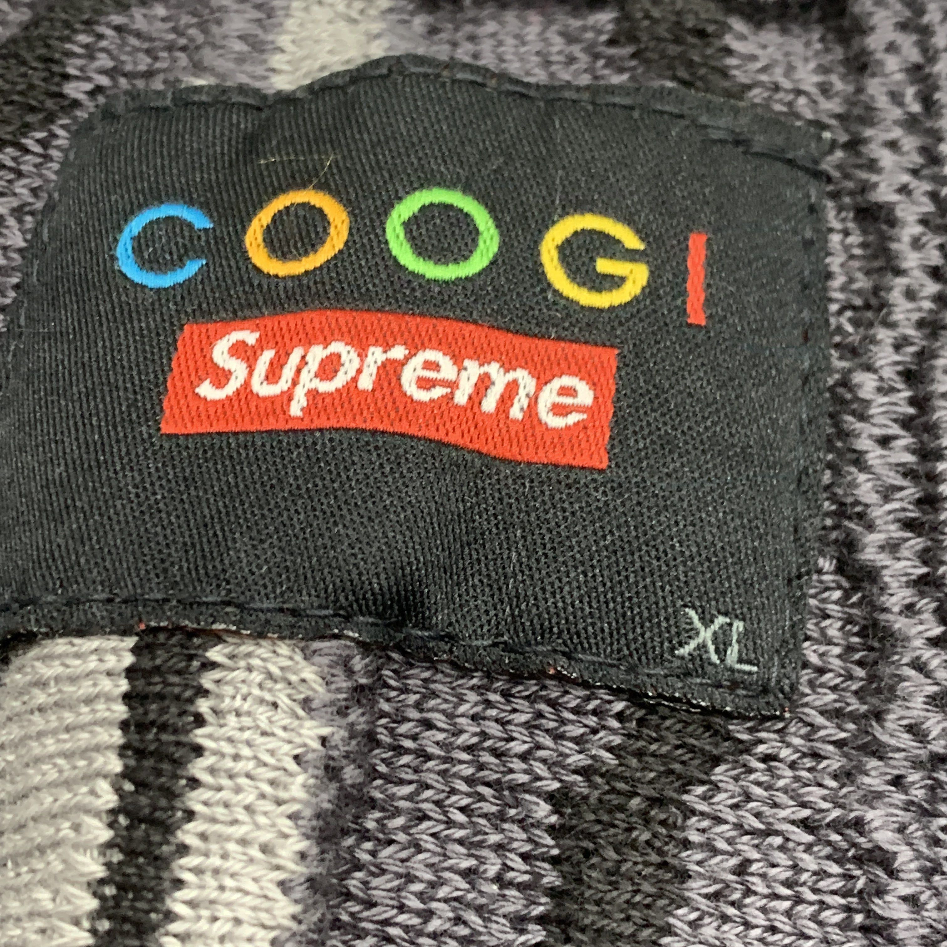 Supreme Supreme x COOGI Striped Logo Basketball Jersey XL Size US XL / EU 56 / 4 - 4 Thumbnail