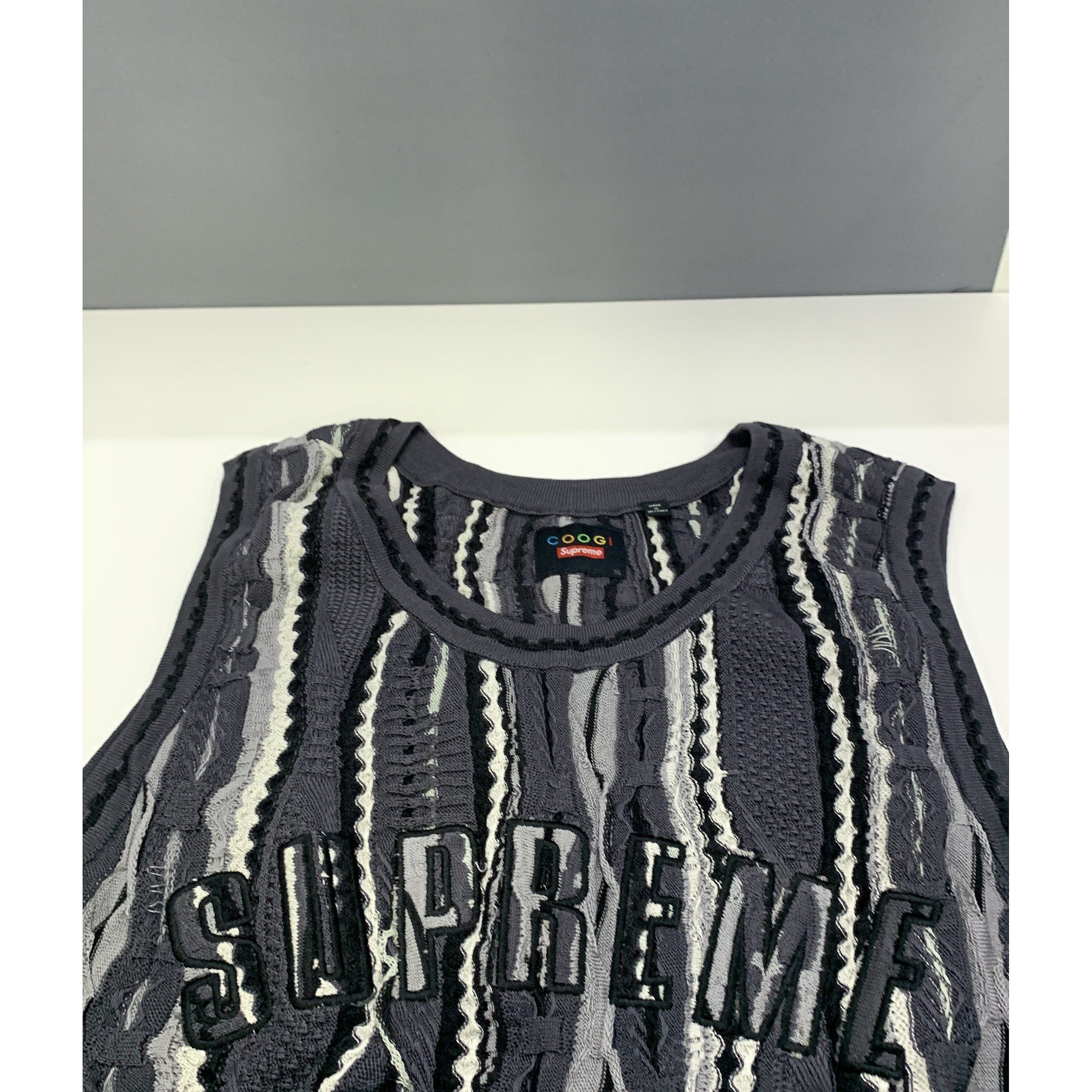 Supreme Supreme x COOGI Striped Logo Basketball Jersey XL Size US XL / EU 56 / 4 - 5 Thumbnail