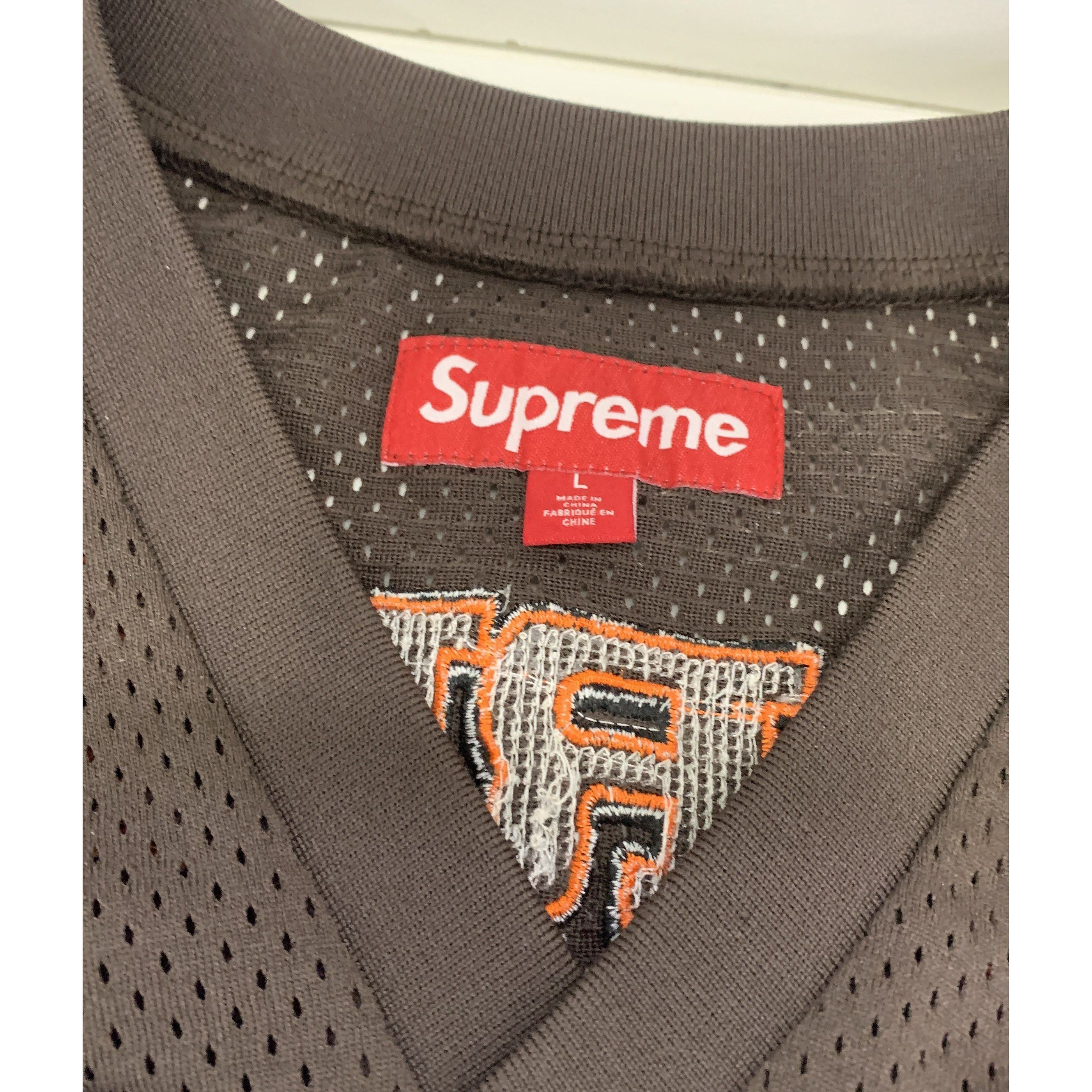 Supreme Supreme Sequin Football Jersey Brown Size L Size US L / EU 52-54 / 3 - 3 Thumbnail