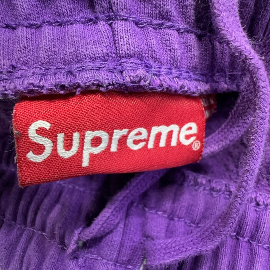 Supreme Supreme Small Box Sweatshorts Purple M Size US 32 / EU 48 - 3 Thumbnail