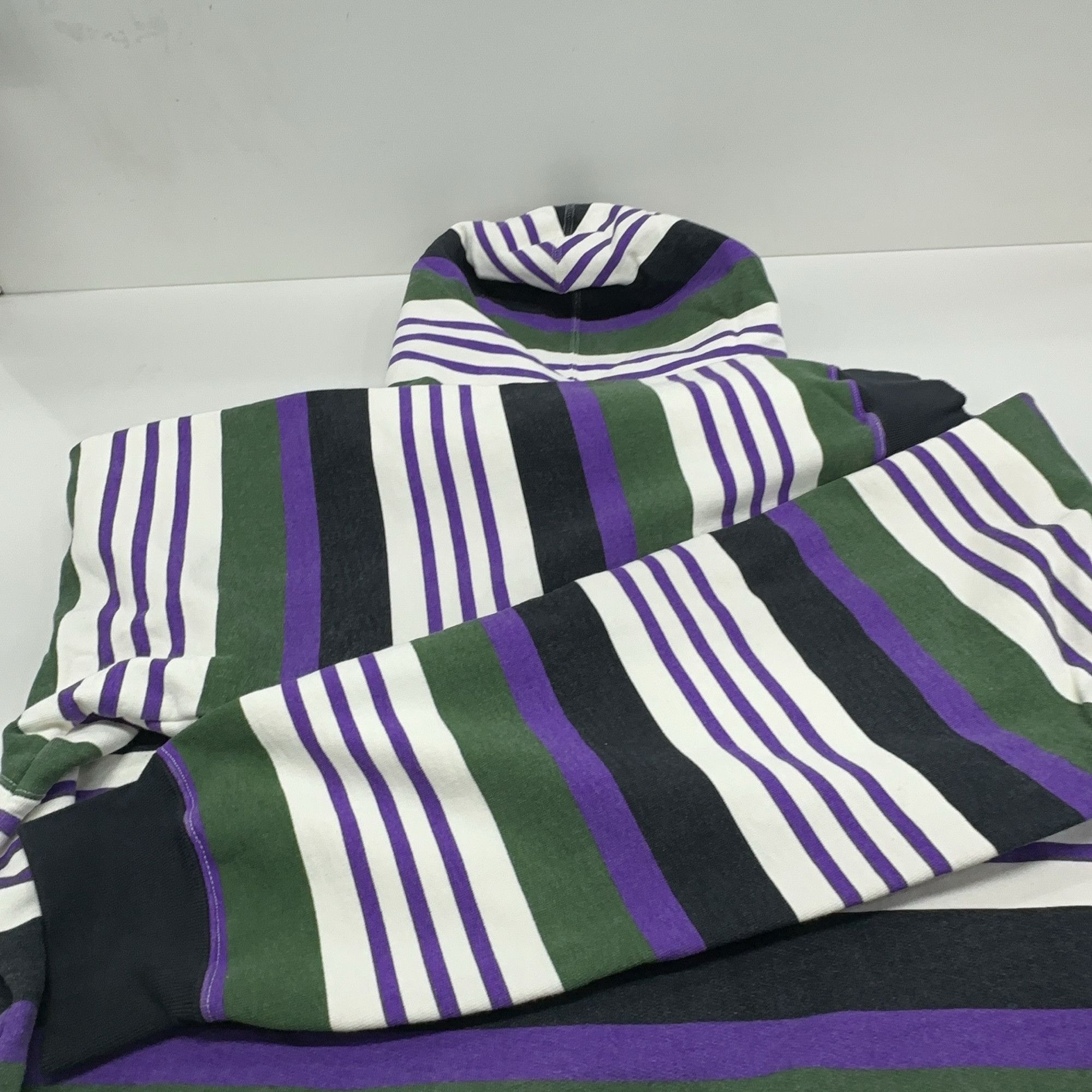 Supreme Supreme Striped Logo Hoodie Size XL Size US XL / EU 56 / 4 - 14 Thumbnail