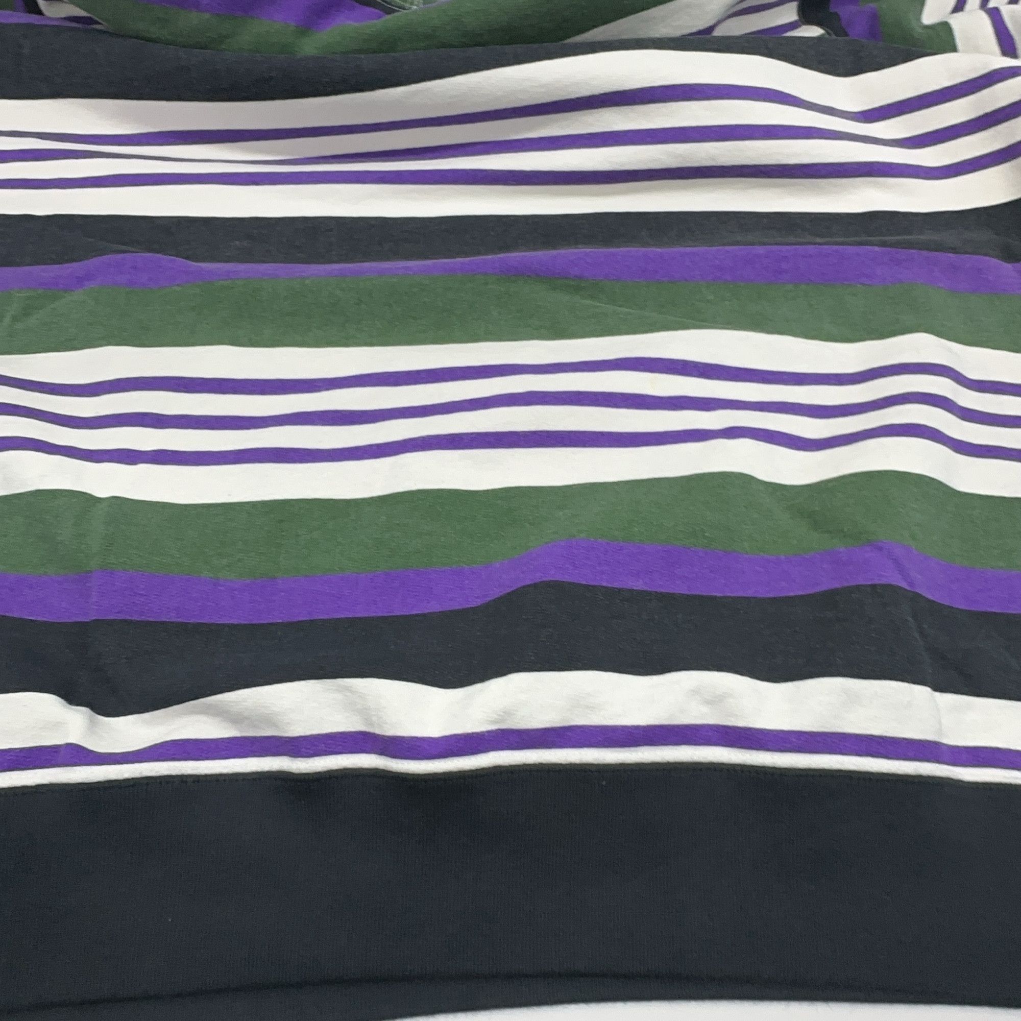 Supreme Supreme Striped Logo Hoodie Size XL Size US XL / EU 56 / 4 - 16 Thumbnail