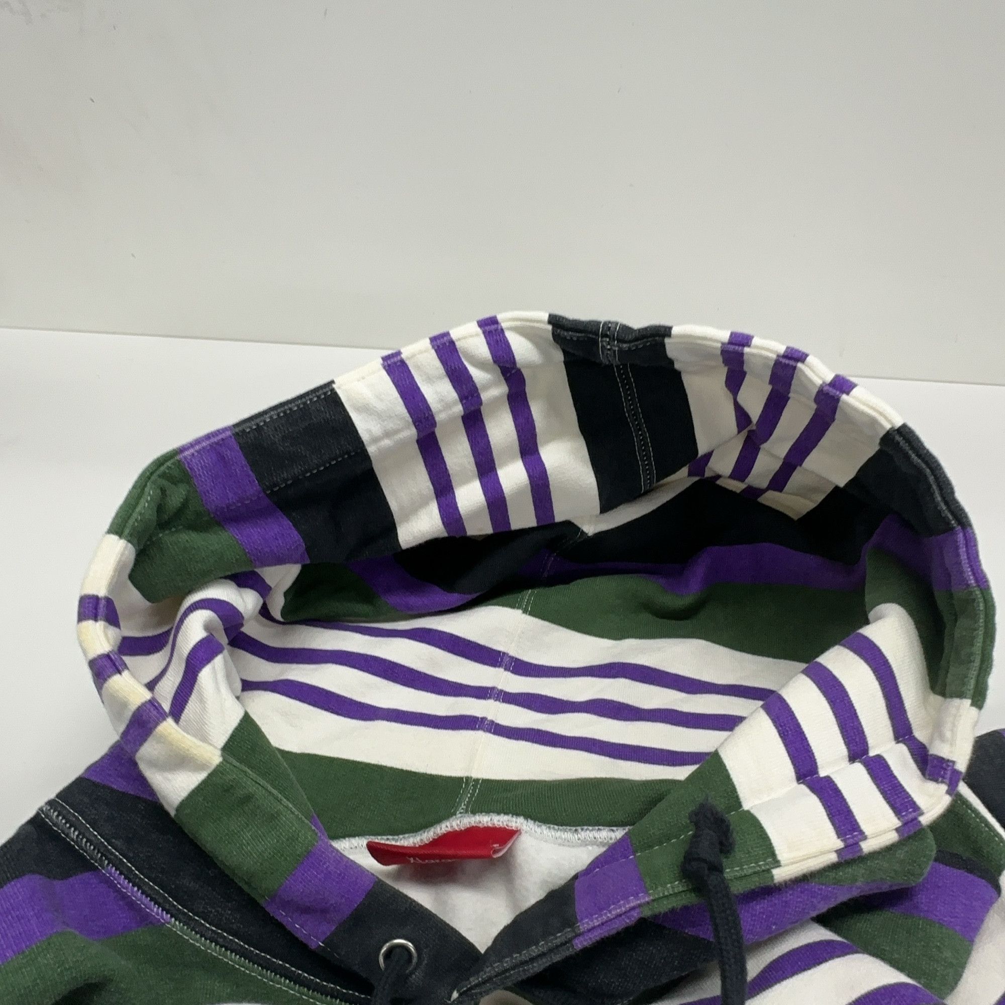 Supreme Supreme Striped Logo Hoodie Size XL Size US XL / EU 56 / 4 - 8 Thumbnail