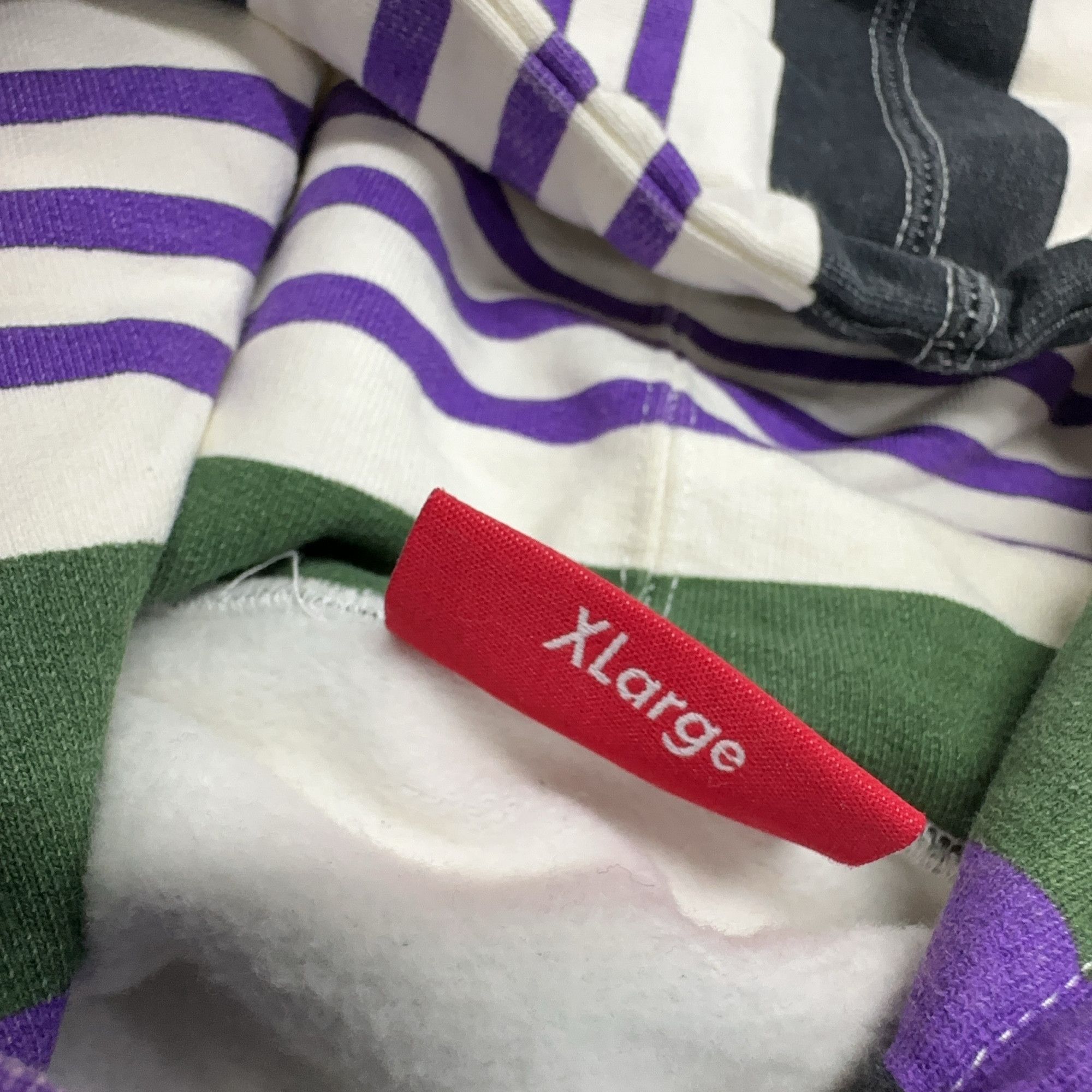 Supreme Supreme Striped Logo Hoodie Size XL Size US XL / EU 56 / 4 - 4 Thumbnail