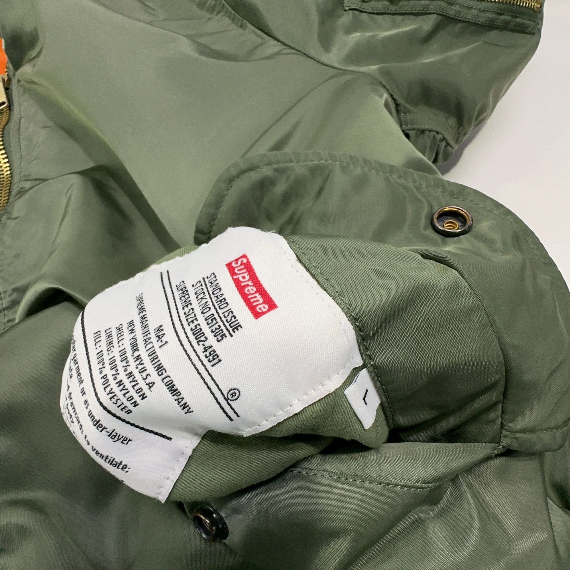 Supreme Supreme Globe MA-1 Bomber Jacket Size L Size US L / EU 52-54 / 3 - 5 Thumbnail