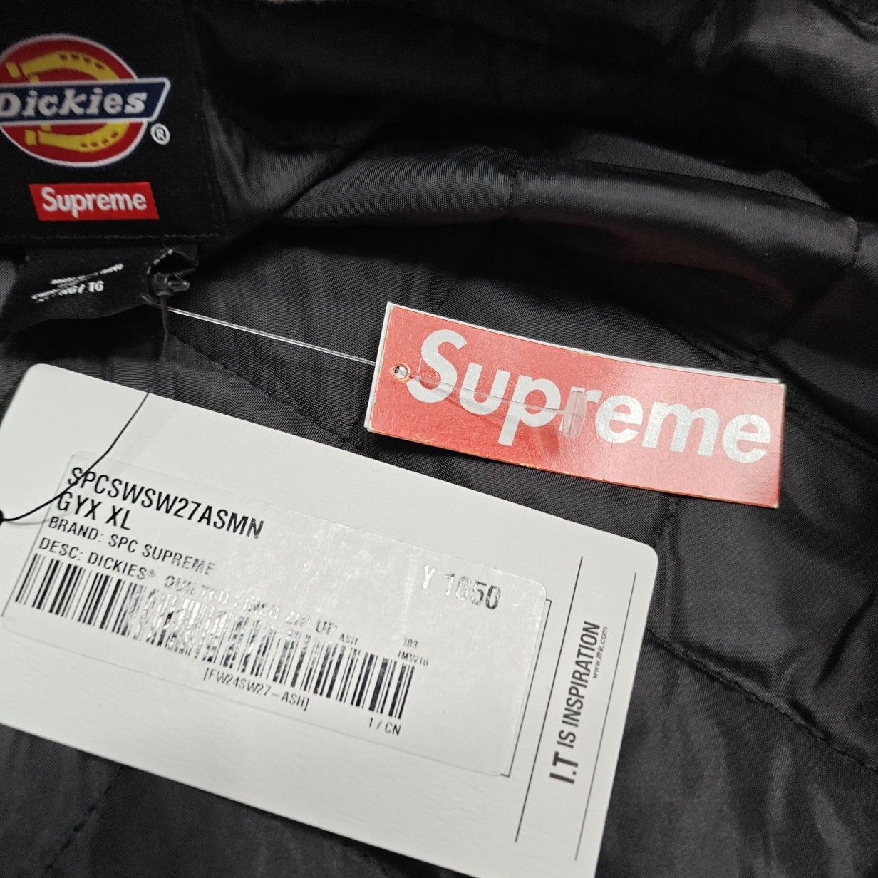 Supreme Supreme x Dickies Quilted Lined Zip Up Hoodie Size XL Size US XL / EU 56 / 4 - 4 Thumbnail