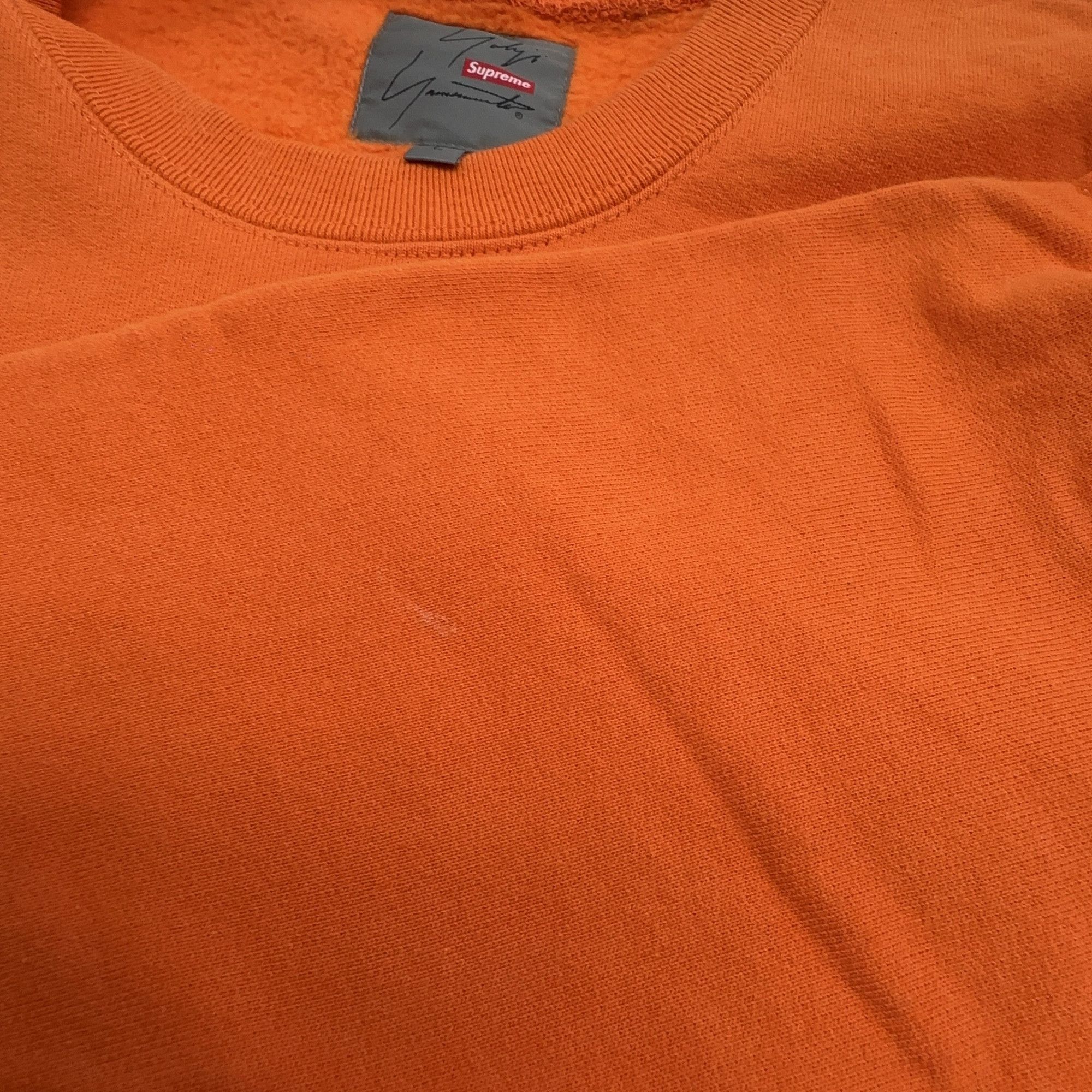Supreme Supreme x Yohji Yamamoto Orange Logo Sweatshirt Size L Size US L / EU 52-54 / 3 - 8 Thumbnail