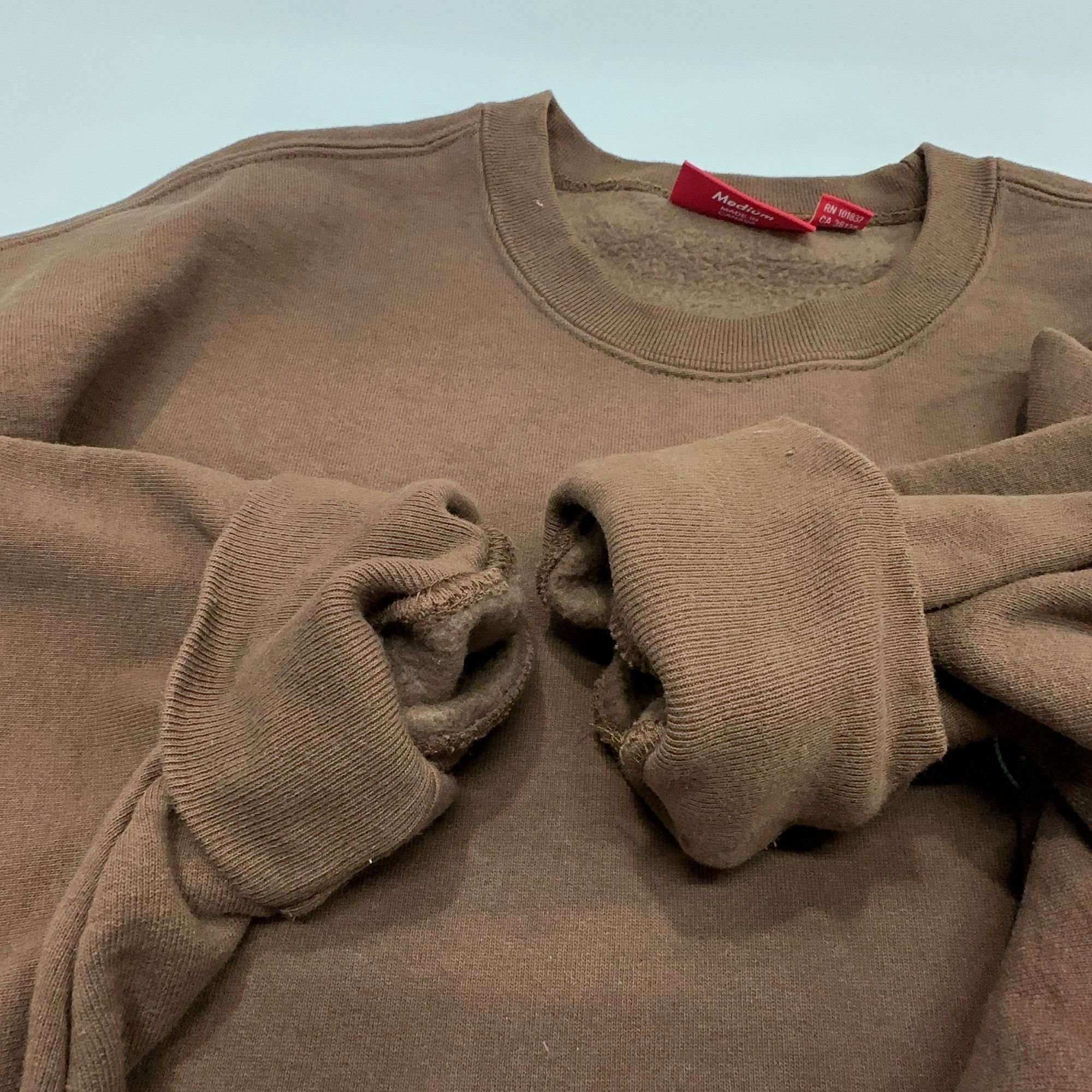 Supreme Supreme Emblem Crewneck Sweatshirt Brown Size M Size US M / EU 48-50 / 2 - 9 Thumbnail