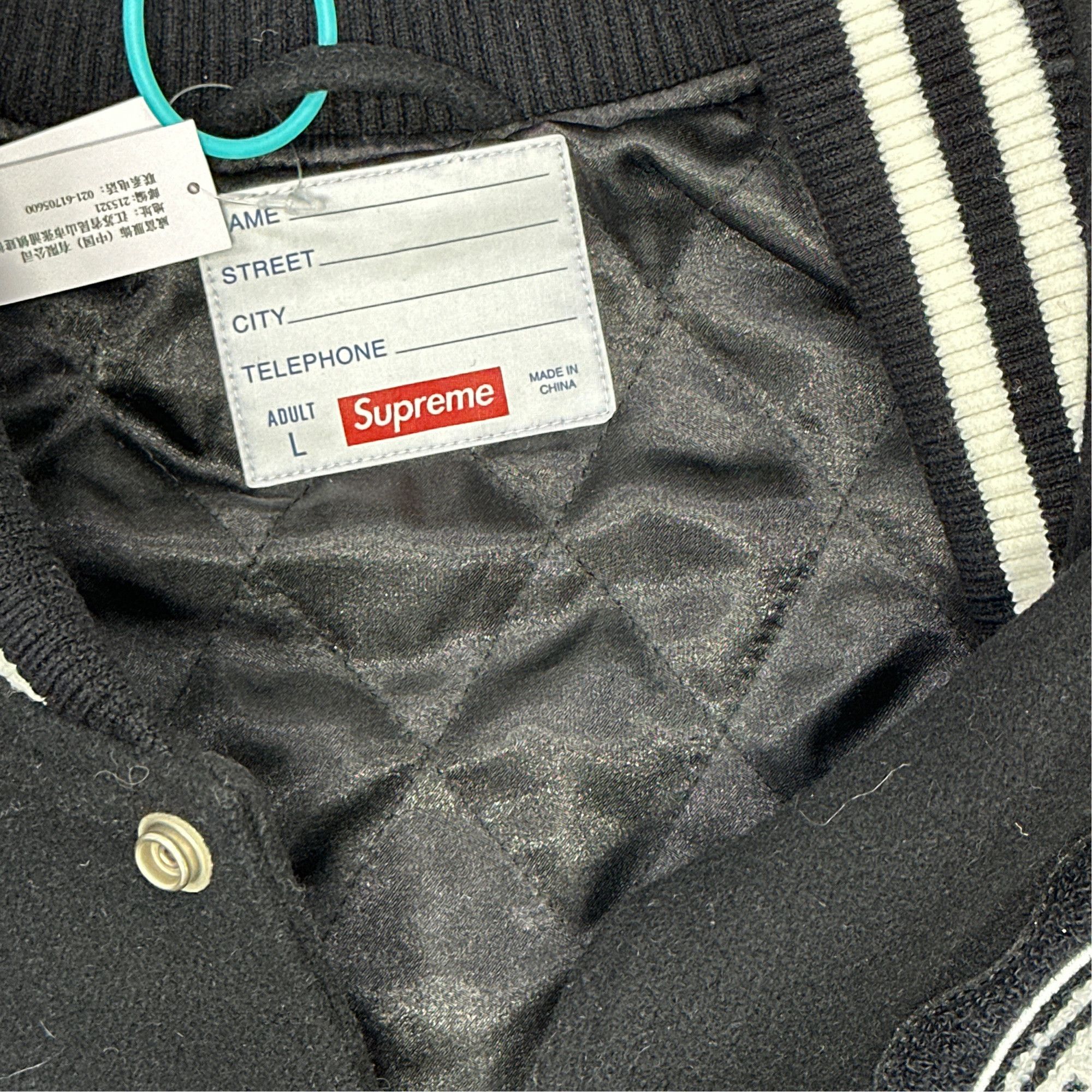 Supreme Supreme Varsity Jacket Size L Size US L / EU 52-54 / 3 - 3 Thumbnail