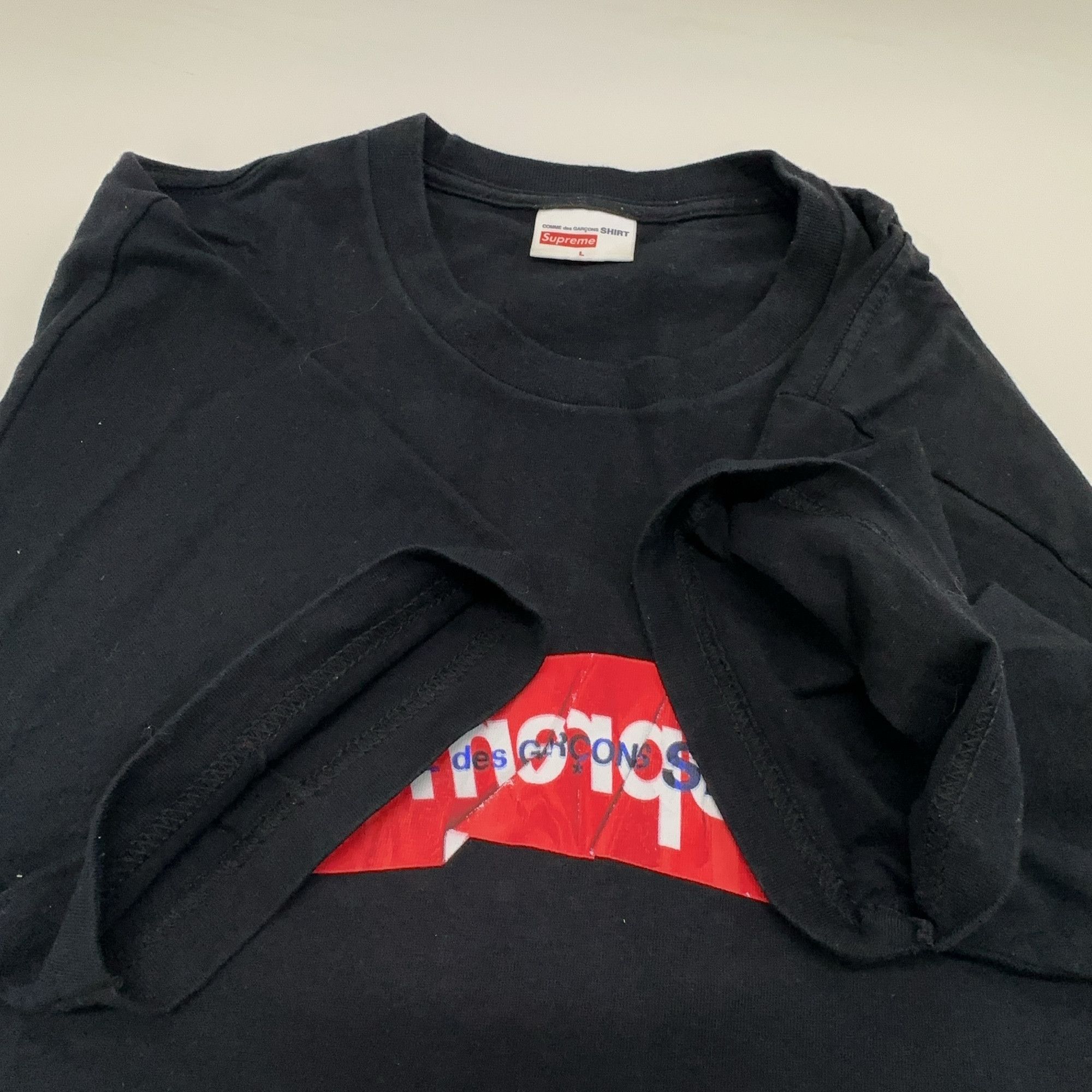 Supreme Supreme x Comme des Garçons Split Box Logo T-Shirt Size L Size US L / EU 52-54 / 3 - 8 Thumbnail