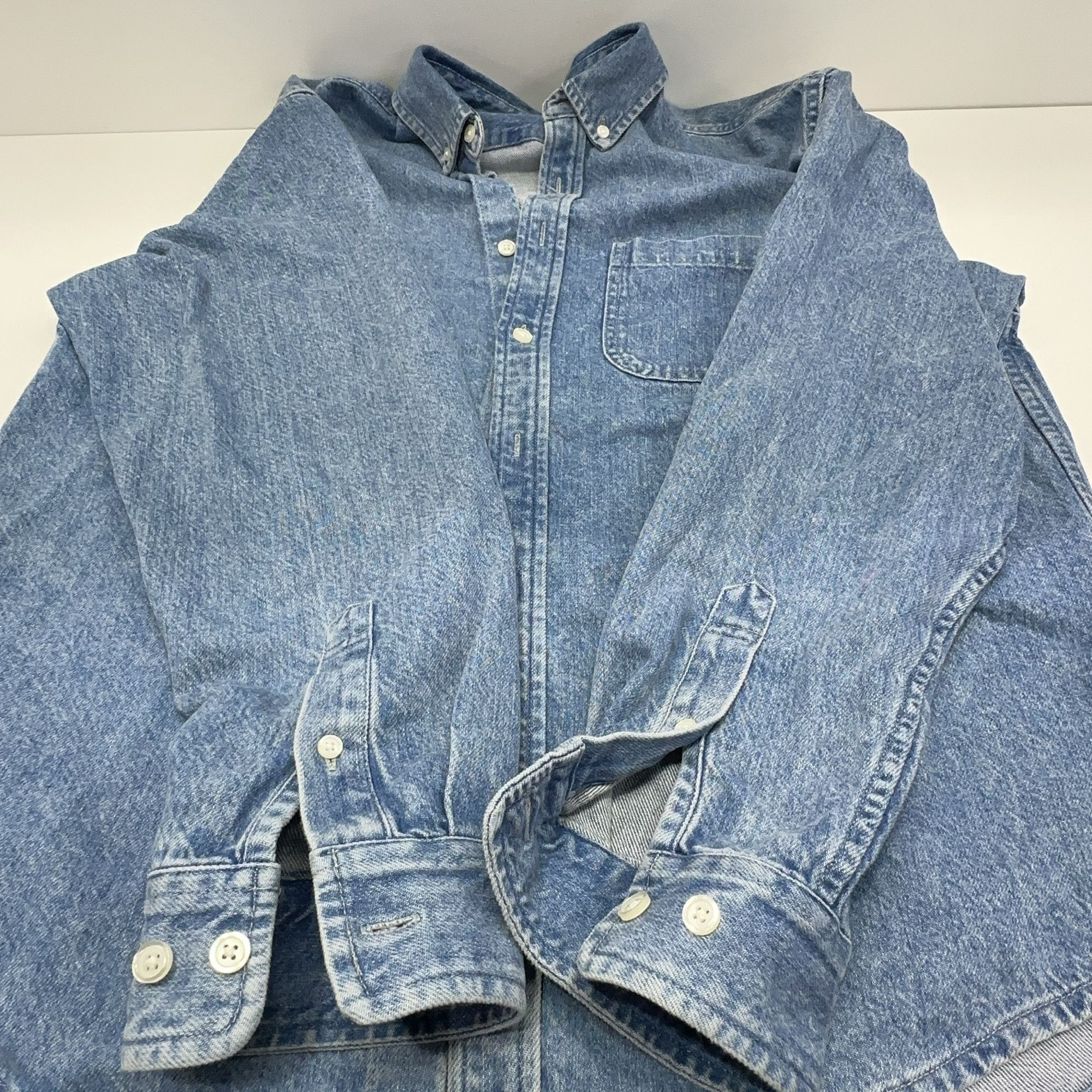 Supreme Supreme Appliqué Denim Shirt Size S Size US S / EU 44-46 / 1 - 8 Thumbnail