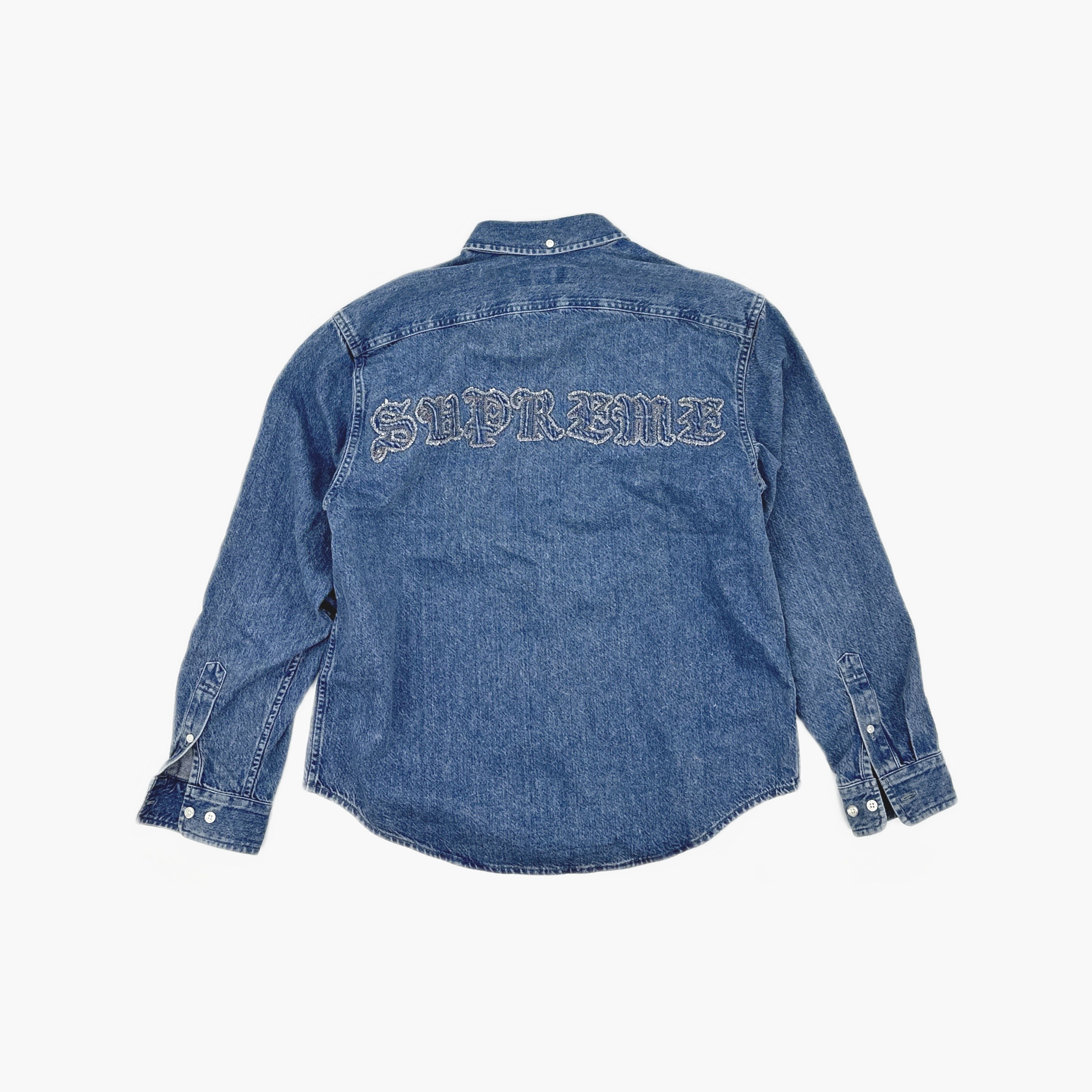 Supreme Supreme Appliqué Denim Shirt Size S Size US S / EU 44-46 / 1 - 2 Thumbnail