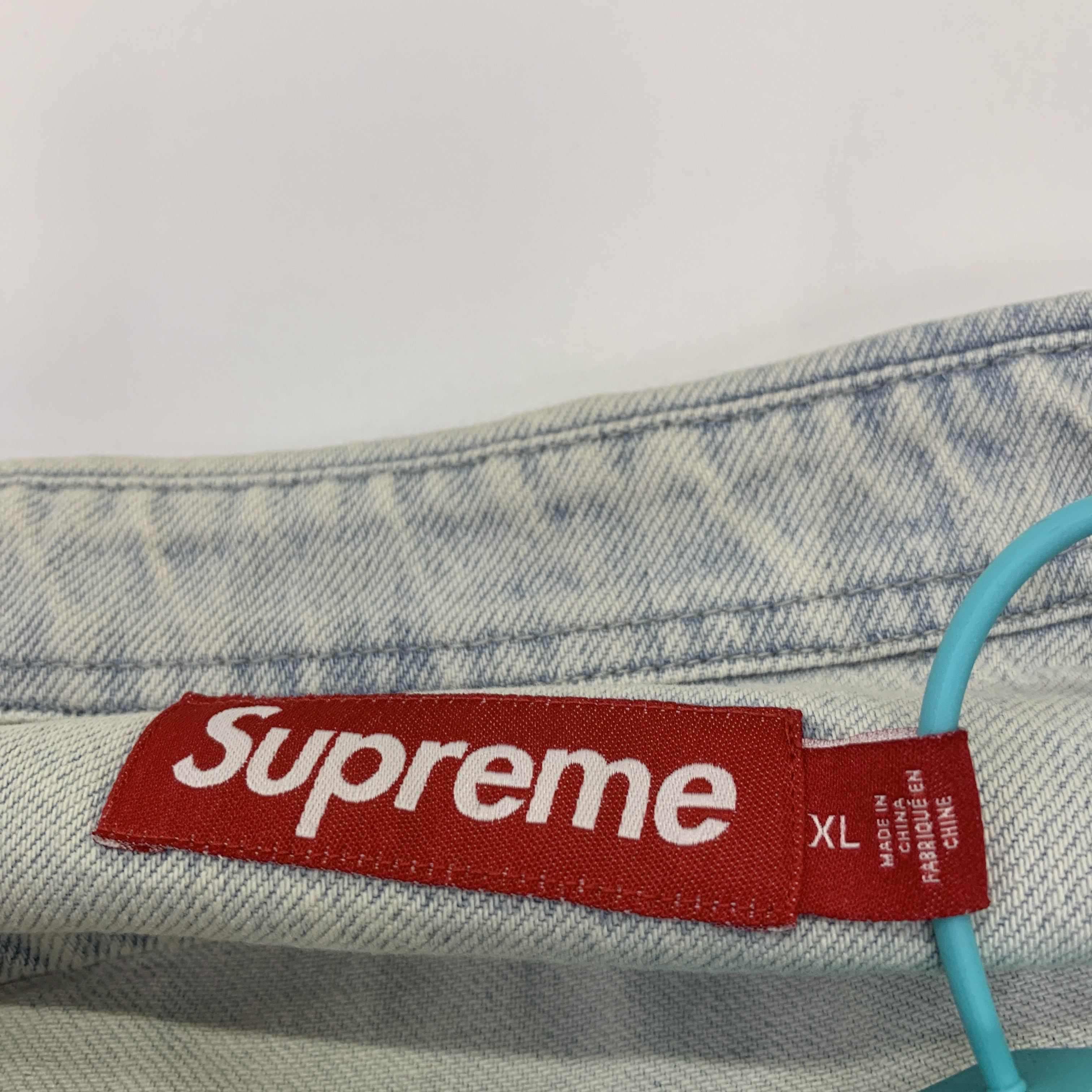 Supreme Supreme Small Box Rinsed Denim Shirt XL Size US XL / EU 56 / 4 - 2 Thumbnail