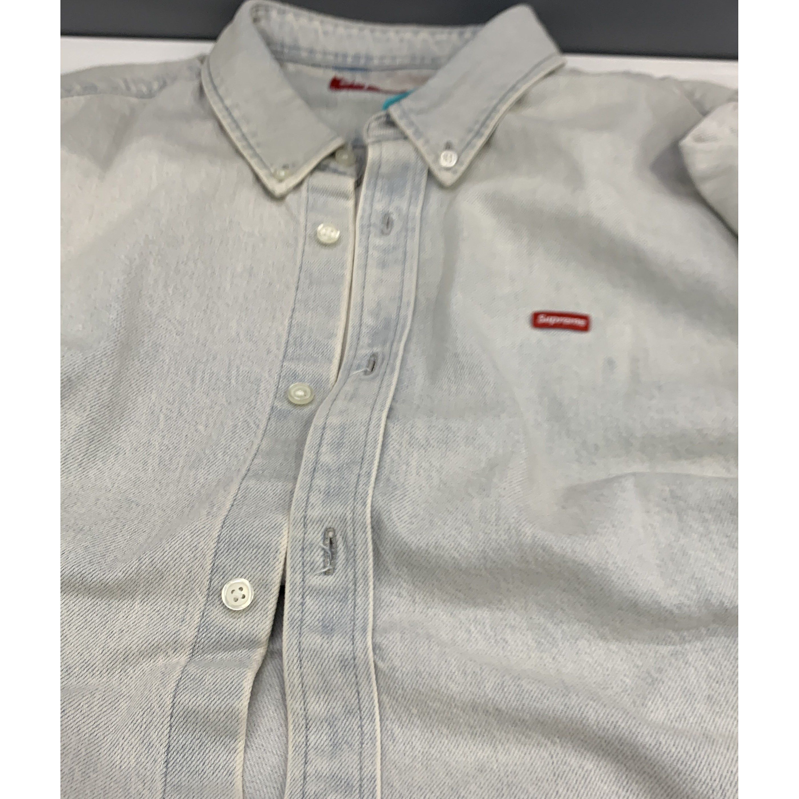 Supreme Supreme Small Box Rinsed Denim Shirt XL Size US XL / EU 56 / 4 - 5 Thumbnail