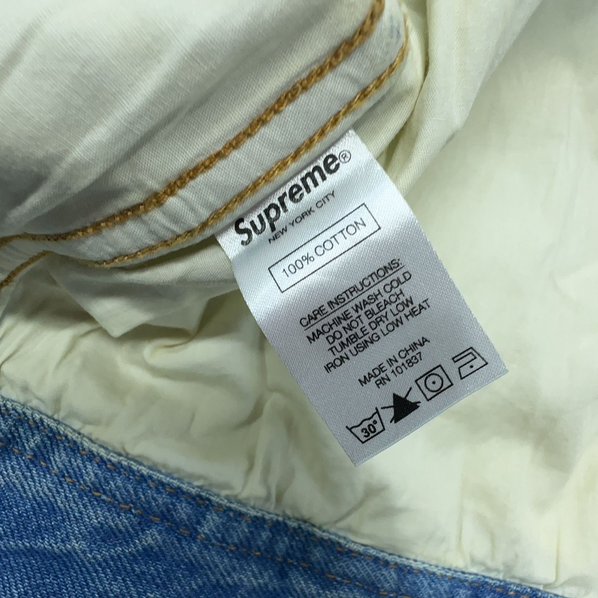Supreme Supreme Hole Punch Denim Trucker Jacket Size M Size US M / EU 48-50 / 2 - 4 Thumbnail