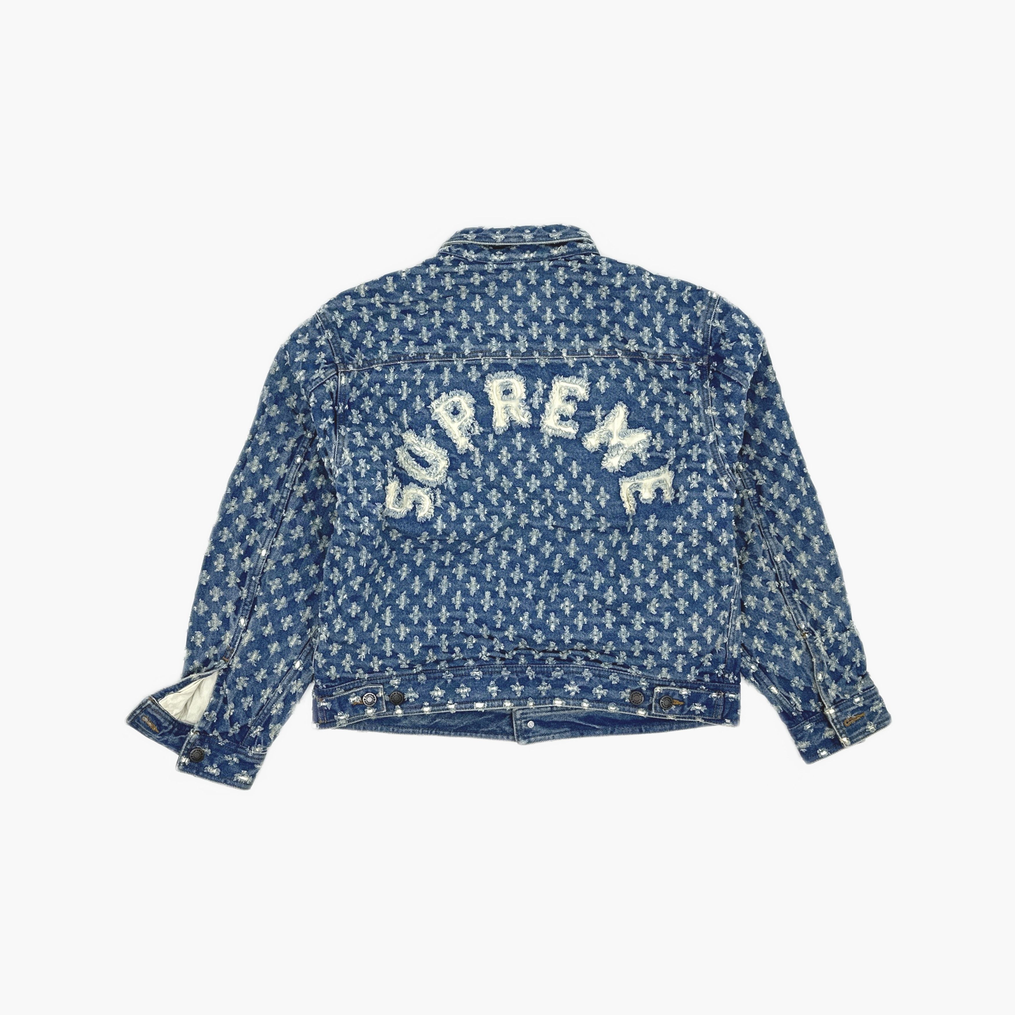 Supreme Supreme Hole Punch Denim Trucker Jacket Size M Size US M / EU 48-50 / 2 - 2 Thumbnail