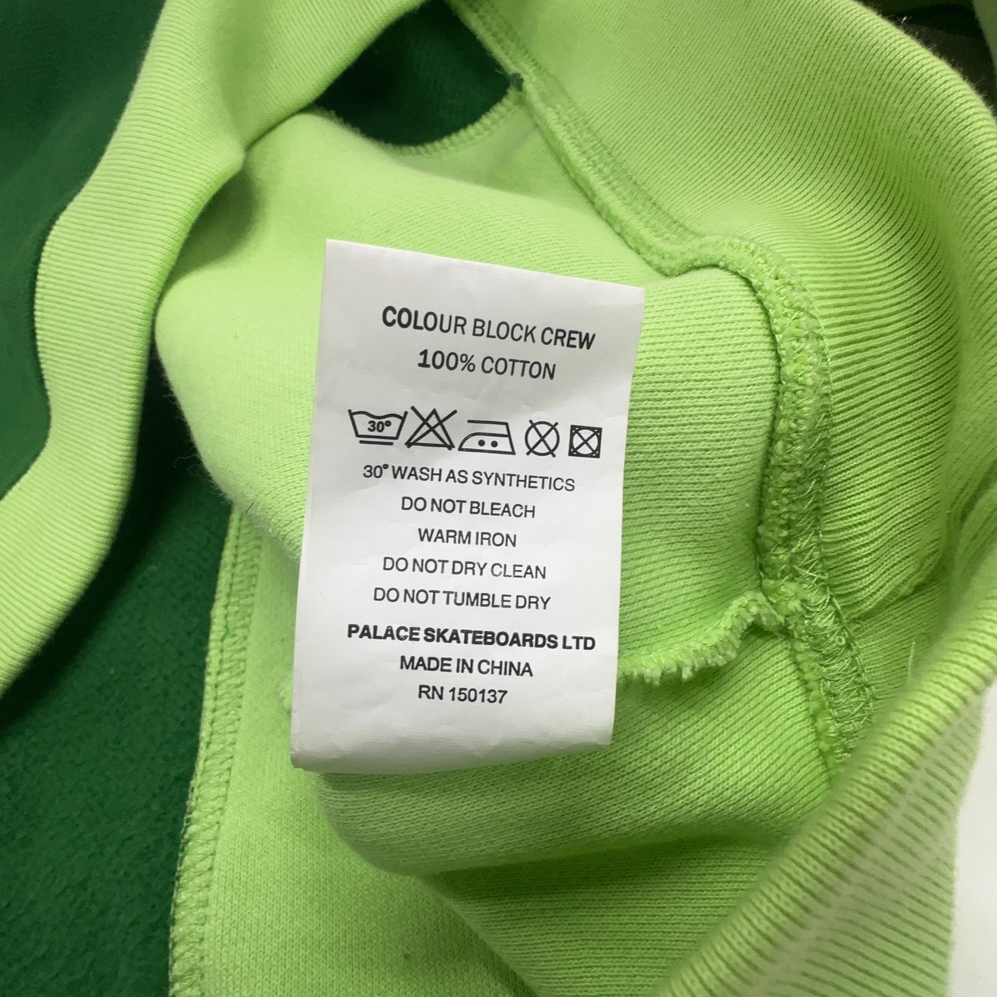 Palace Palace Colour Block Crewneck Sweatshirt Size L Size US L / EU 52-54 / 3 - 4 Thumbnail