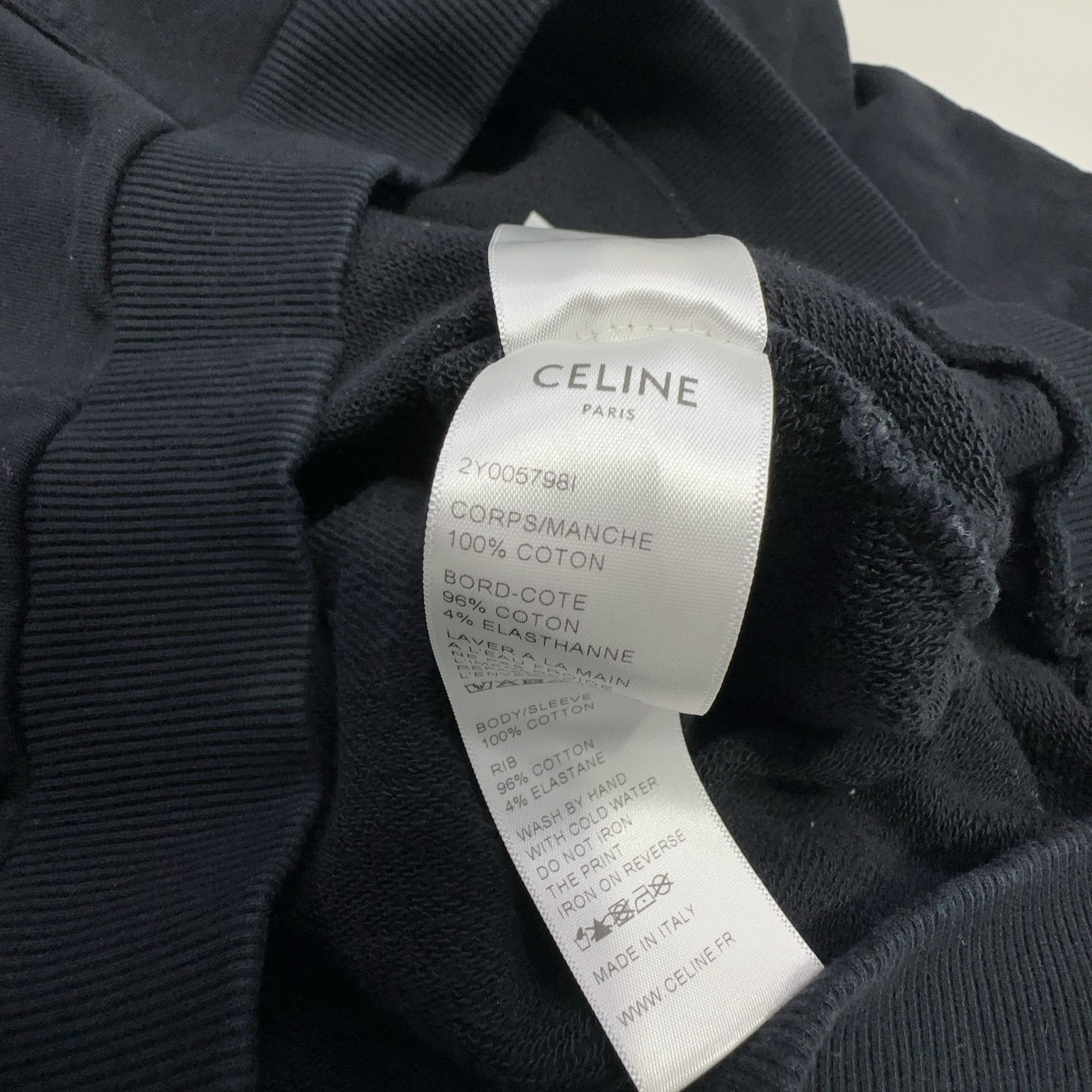 Celine Celine Back Logo Hoodie Size XS Size US XS / EU 42 / 0 - 4 Thumbnail