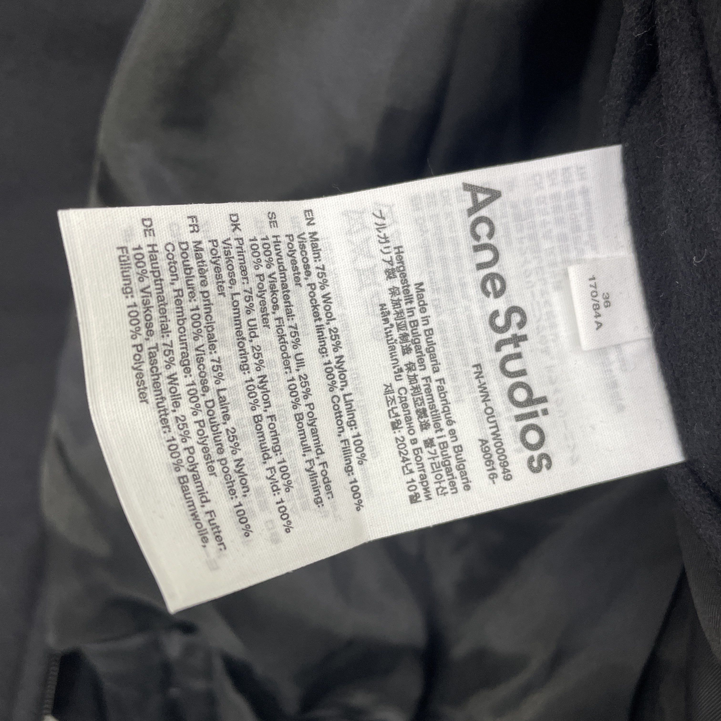 Acne Studios Acne Studios Wool Blend Bomber Jacket Size 36 Size XS / US 0-2 / IT 36-38 - 2 Thumbnail