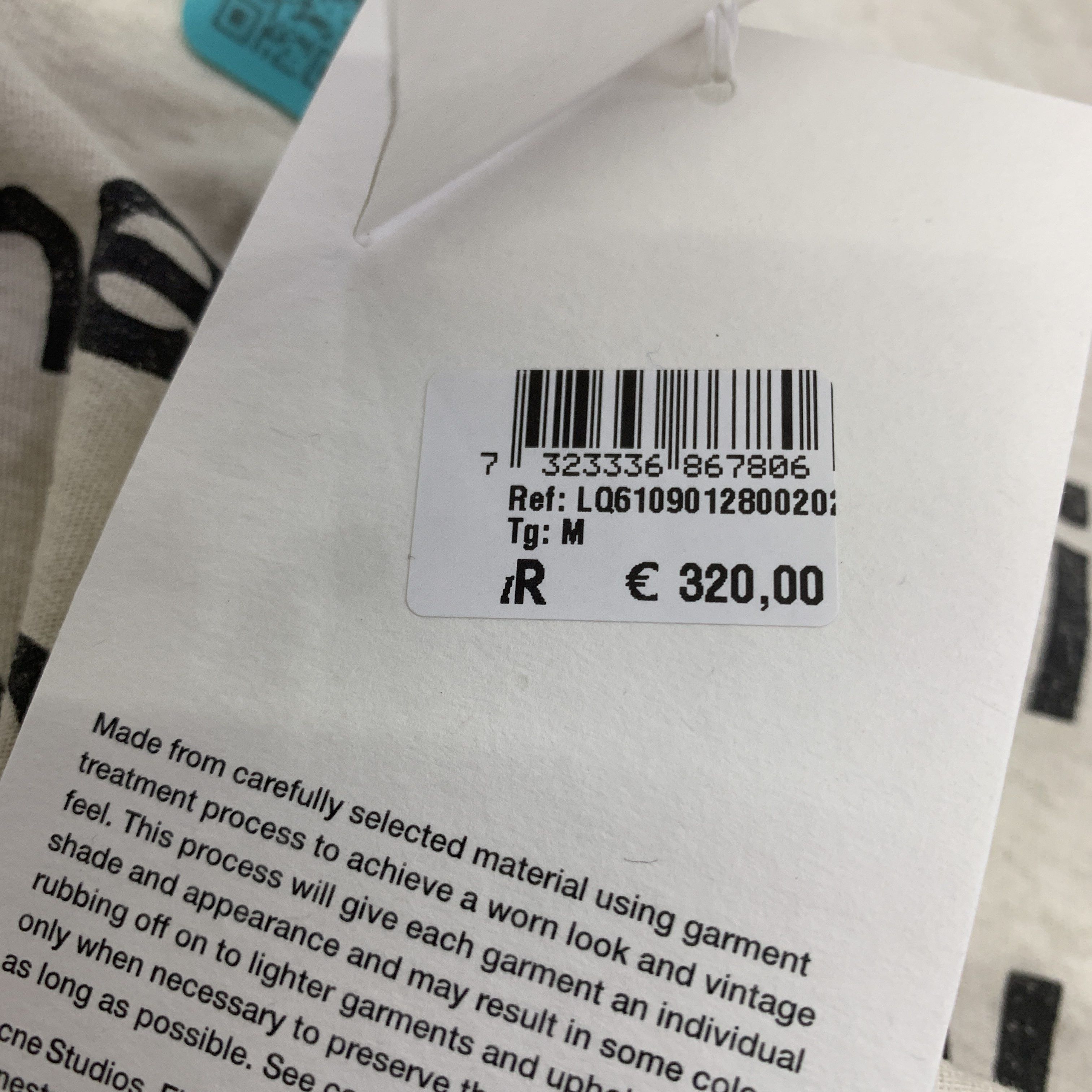 Acne Studios Acne Studios 1996 Logo Long Sleeve T-Shirt White Size M Size US M / EU 48-50 / 2 - 4 Thumbnail