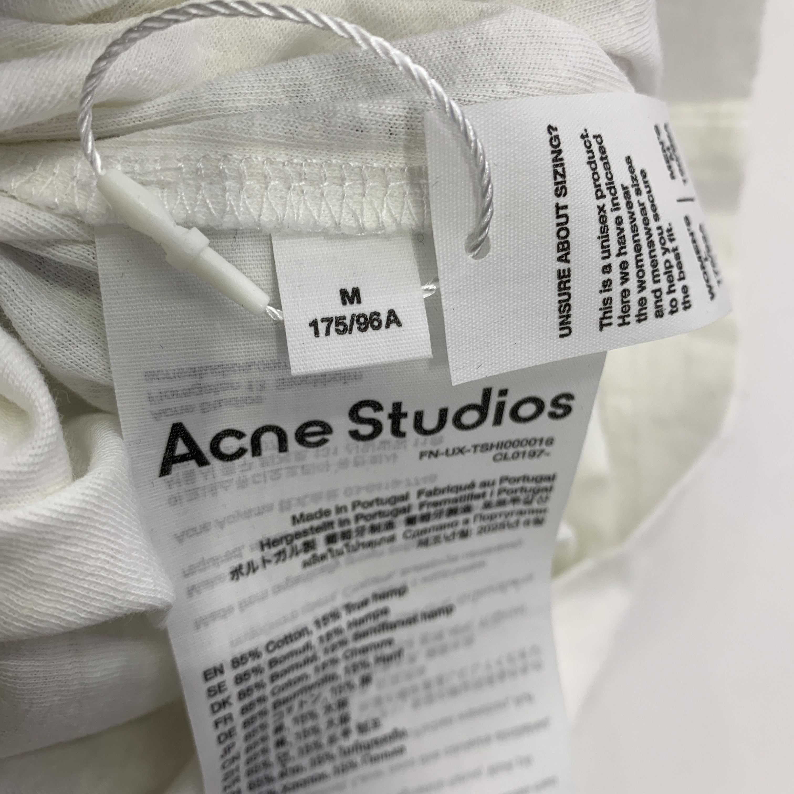 Acne Studios Acne Studios 1996 Logo Long Sleeve T-Shirt White Size M Size US M / EU 48-50 / 2 - 3 Thumbnail