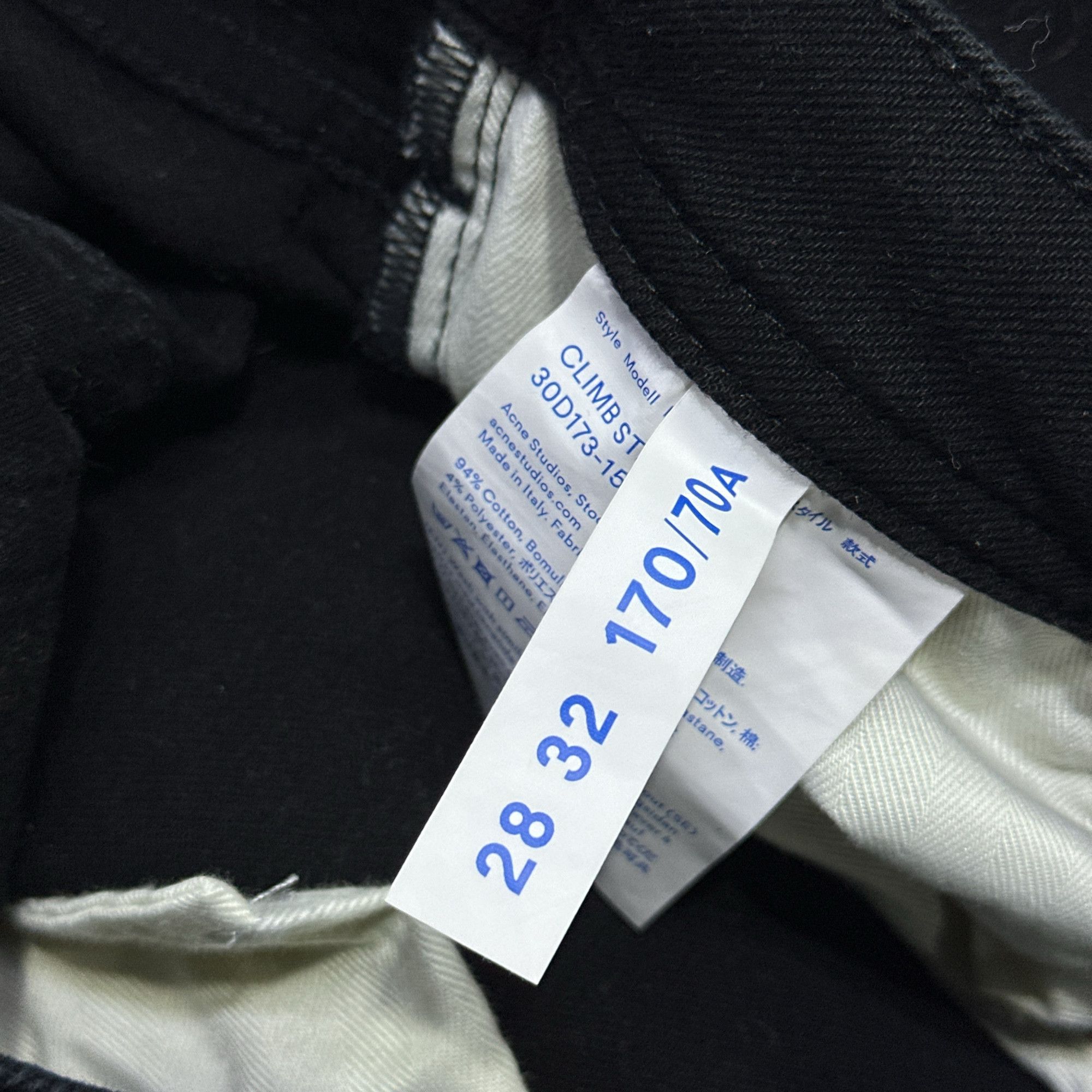 Acne Studios Acne Studios Stay Black Denim Jeans Size 28 Size US 28 / EU 44 - 3 Thumbnail