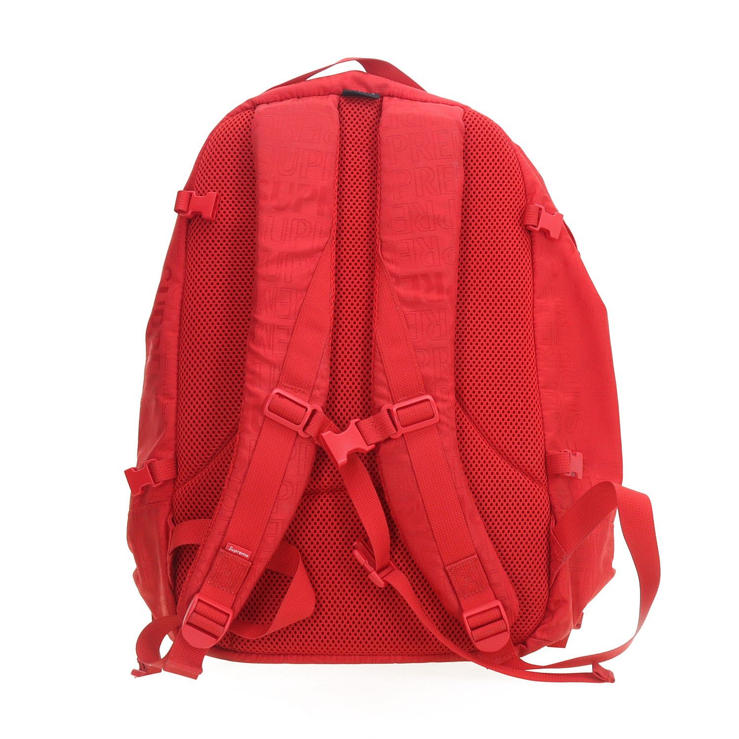 Supreme Supreme Jacquard Logo Backpack Red ONE SIZE Size ONE SIZE - 2 Thumbnail