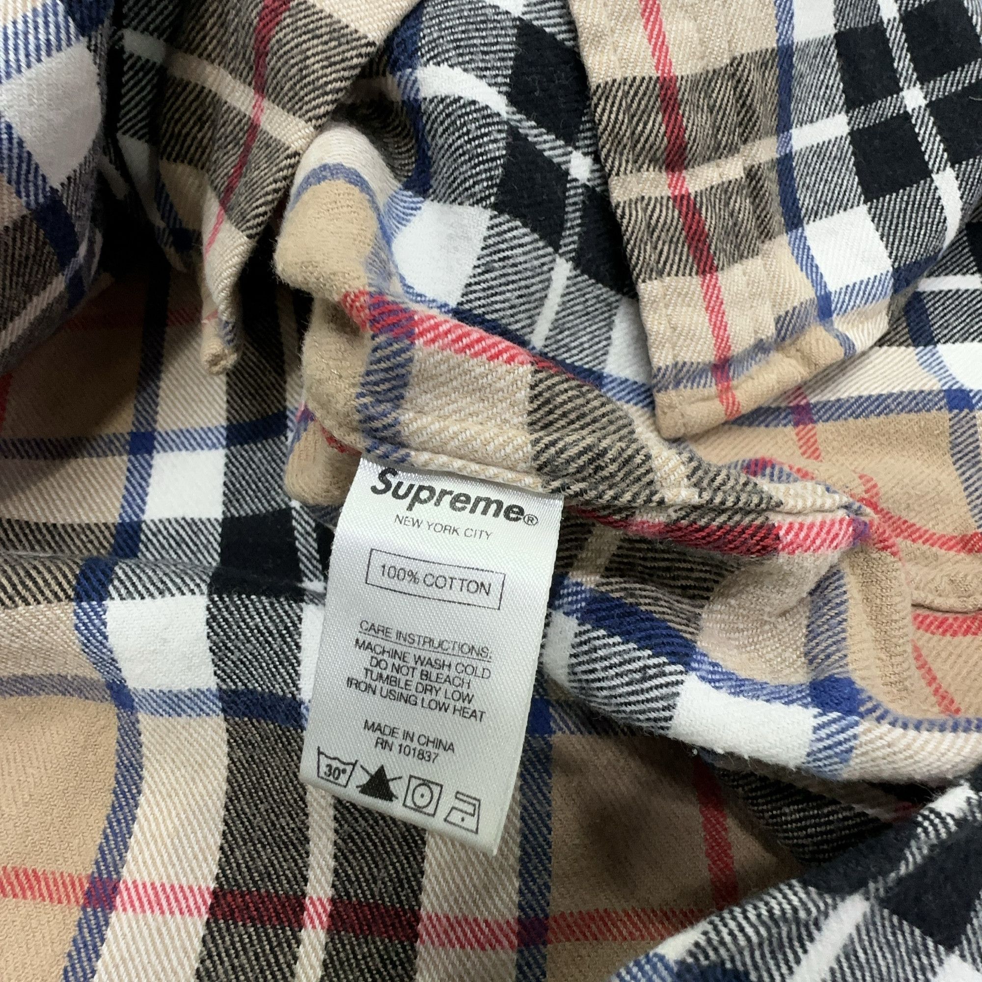 Supreme Supreme Tartan Flannel Shirt Size M Size US M / EU 48-50 / 2 - 3 Thumbnail