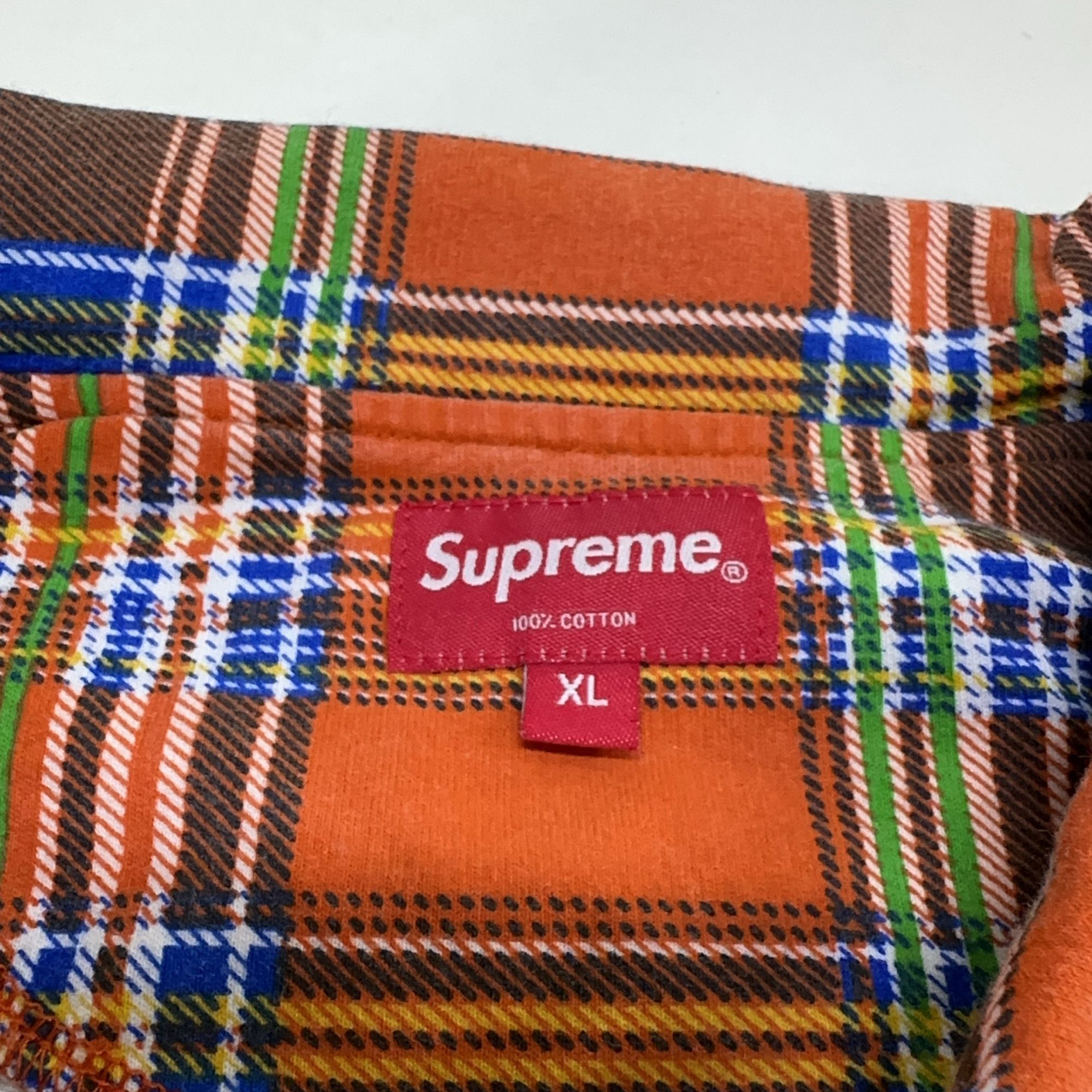 Supreme Supreme Plaid Zip Long Sleeve Polo Size XL Size US XL / EU 56 / 4 - 3 Thumbnail