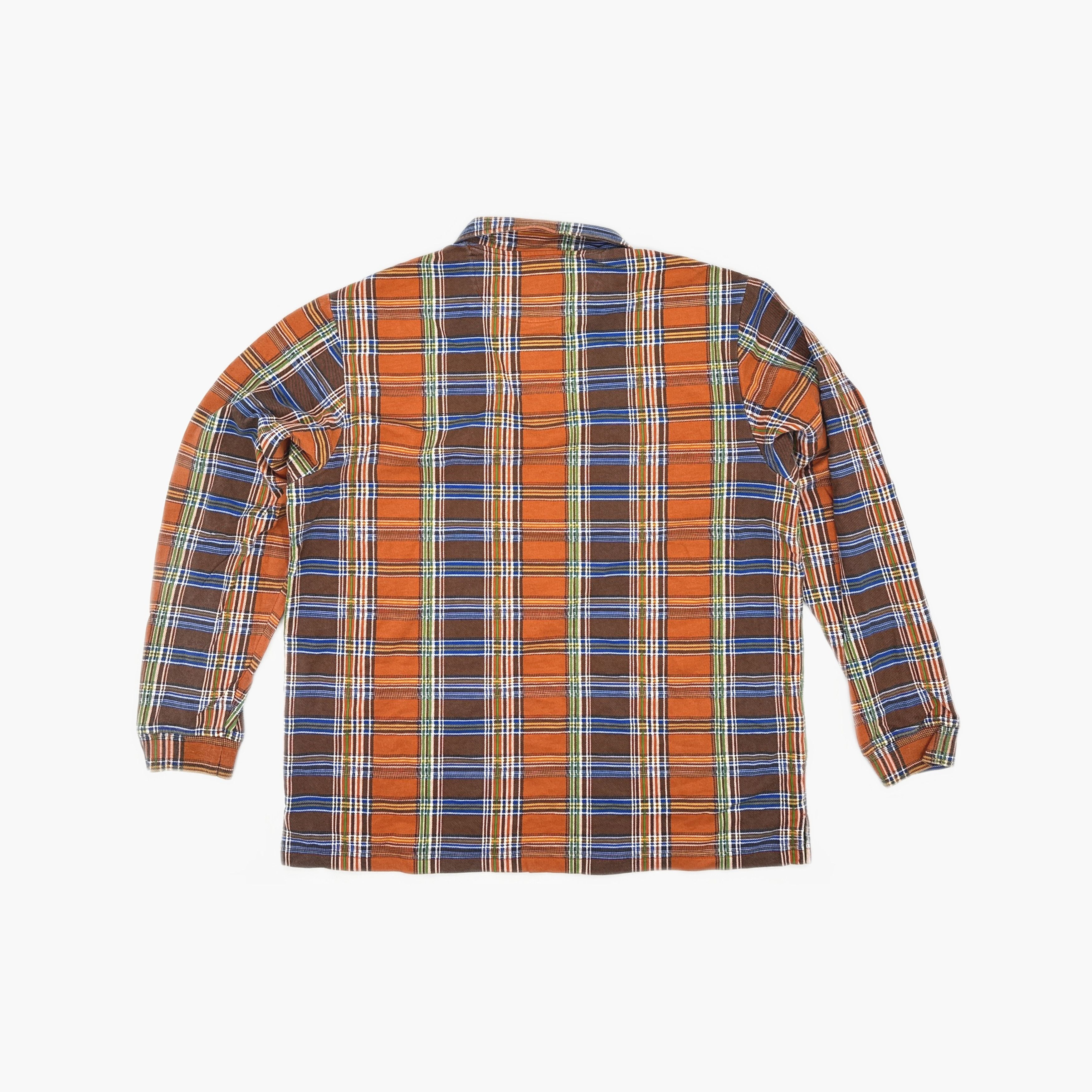 Supreme Supreme Plaid Zip Long Sleeve Polo Size XL Size US XL / EU 56 / 4 - 2 Thumbnail