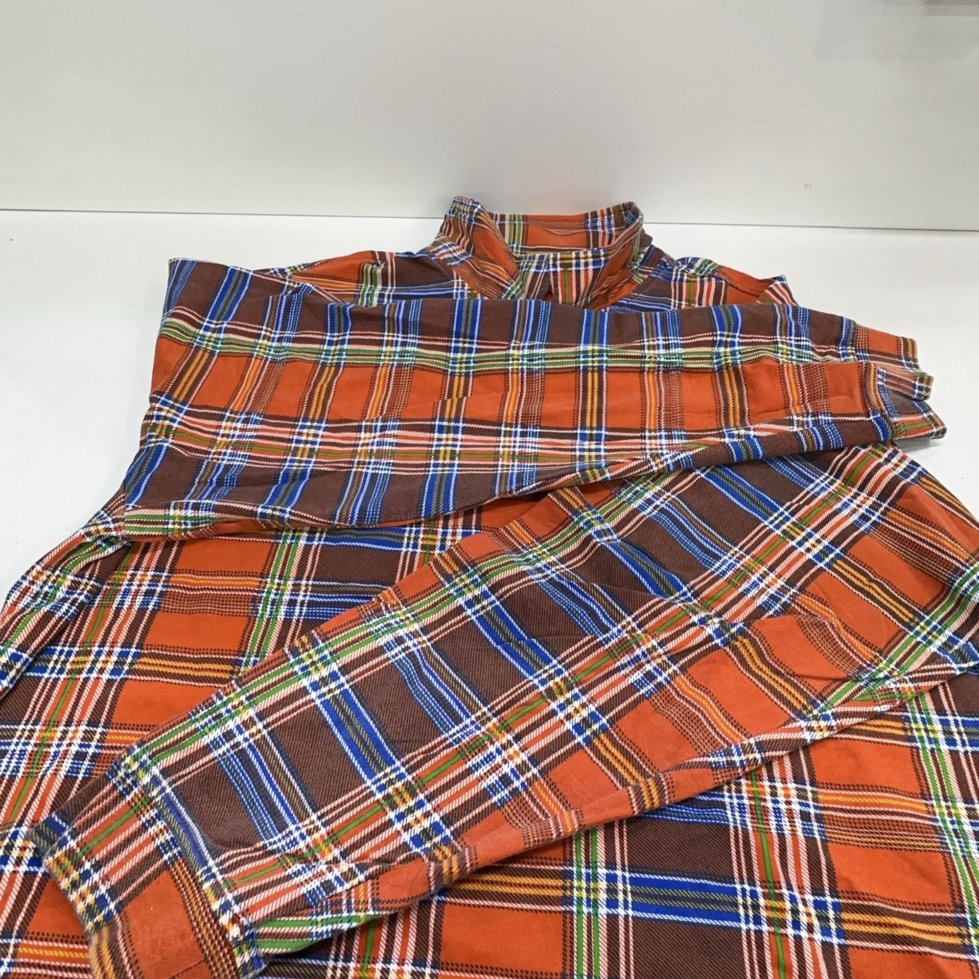 Supreme Supreme Plaid Zip Long Sleeve Polo Size XL Size US XL / EU 56 / 4 - 7 Thumbnail