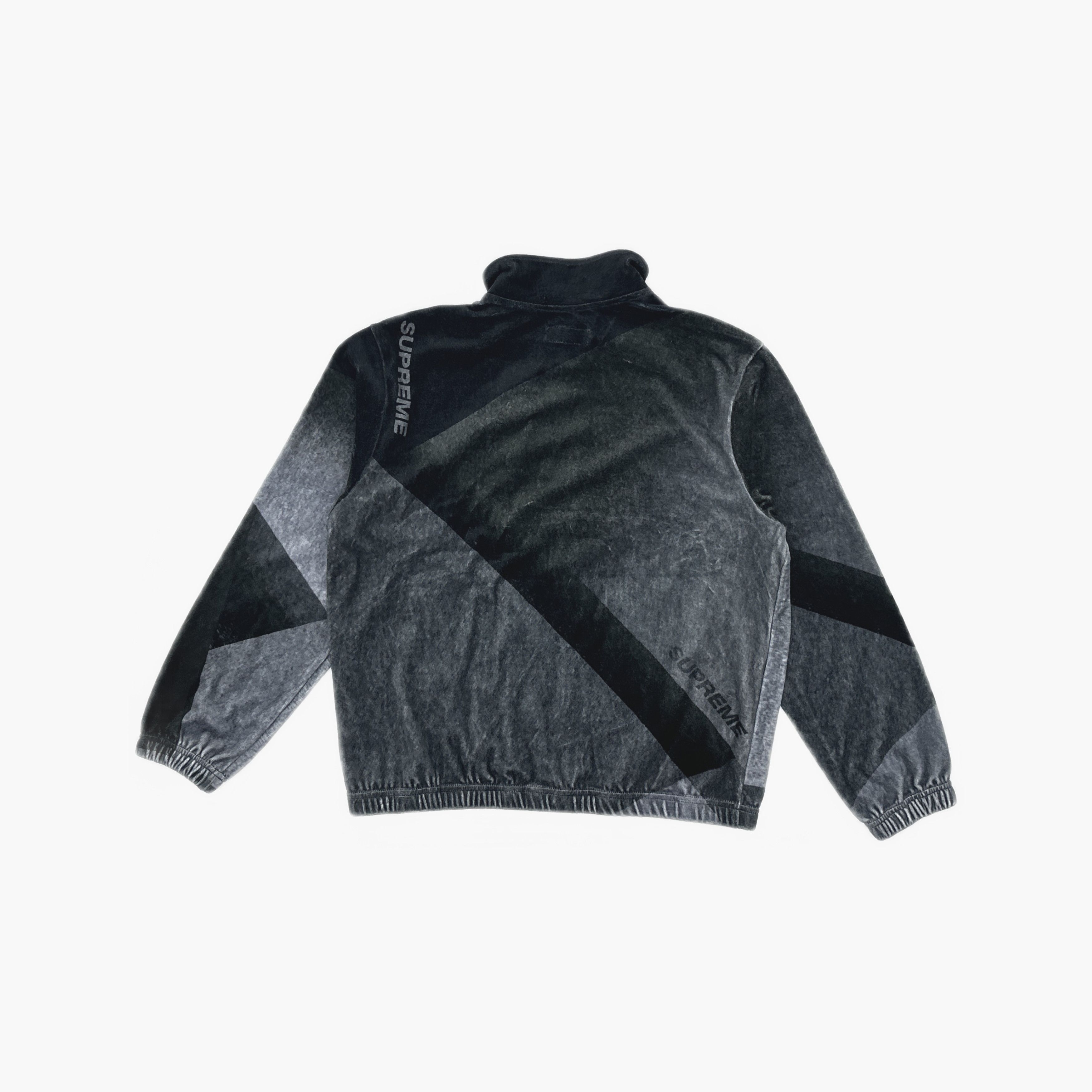 Supreme Supreme Geo Velour Track Jacket Black Size S Size US S / EU 44-46 / 1 - 2 Thumbnail