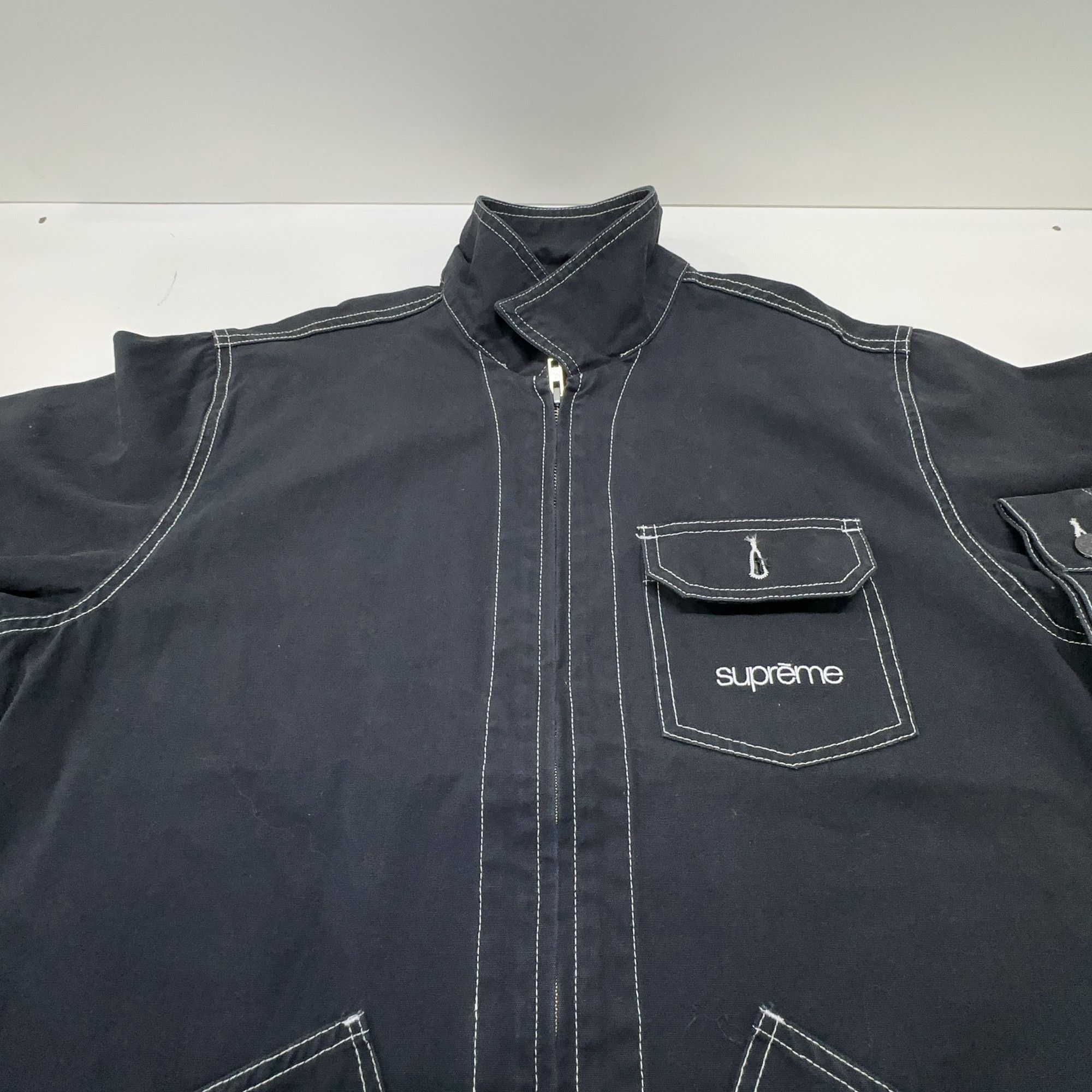 Supreme Supreme Contrast Stitch Zip-Up Jacket Size M Size US M / EU 48-50 / 2 - 6 Thumbnail