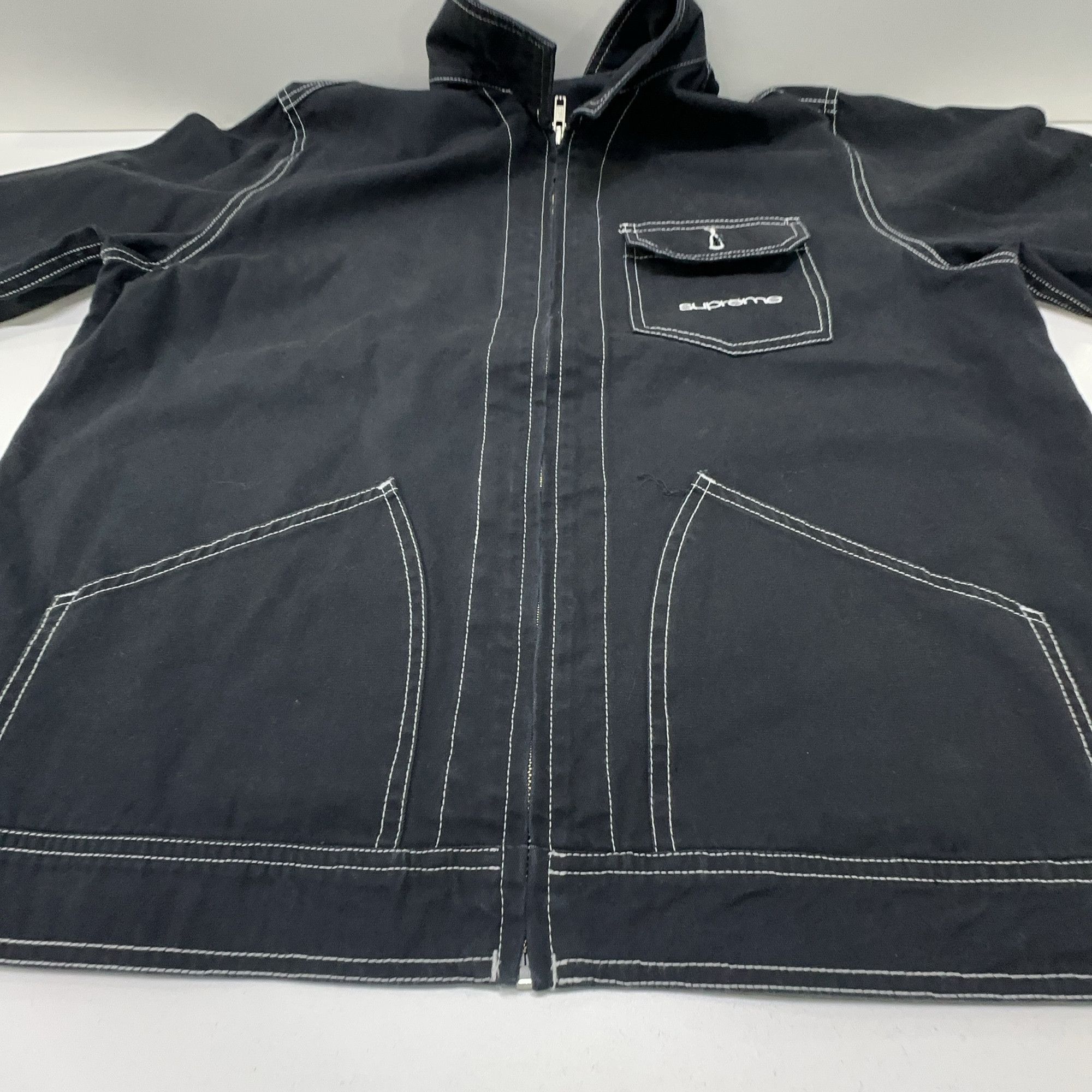 Supreme Supreme Contrast Stitch Zip-Up Jacket Size M Size US M / EU 48-50 / 2 - 9 Thumbnail